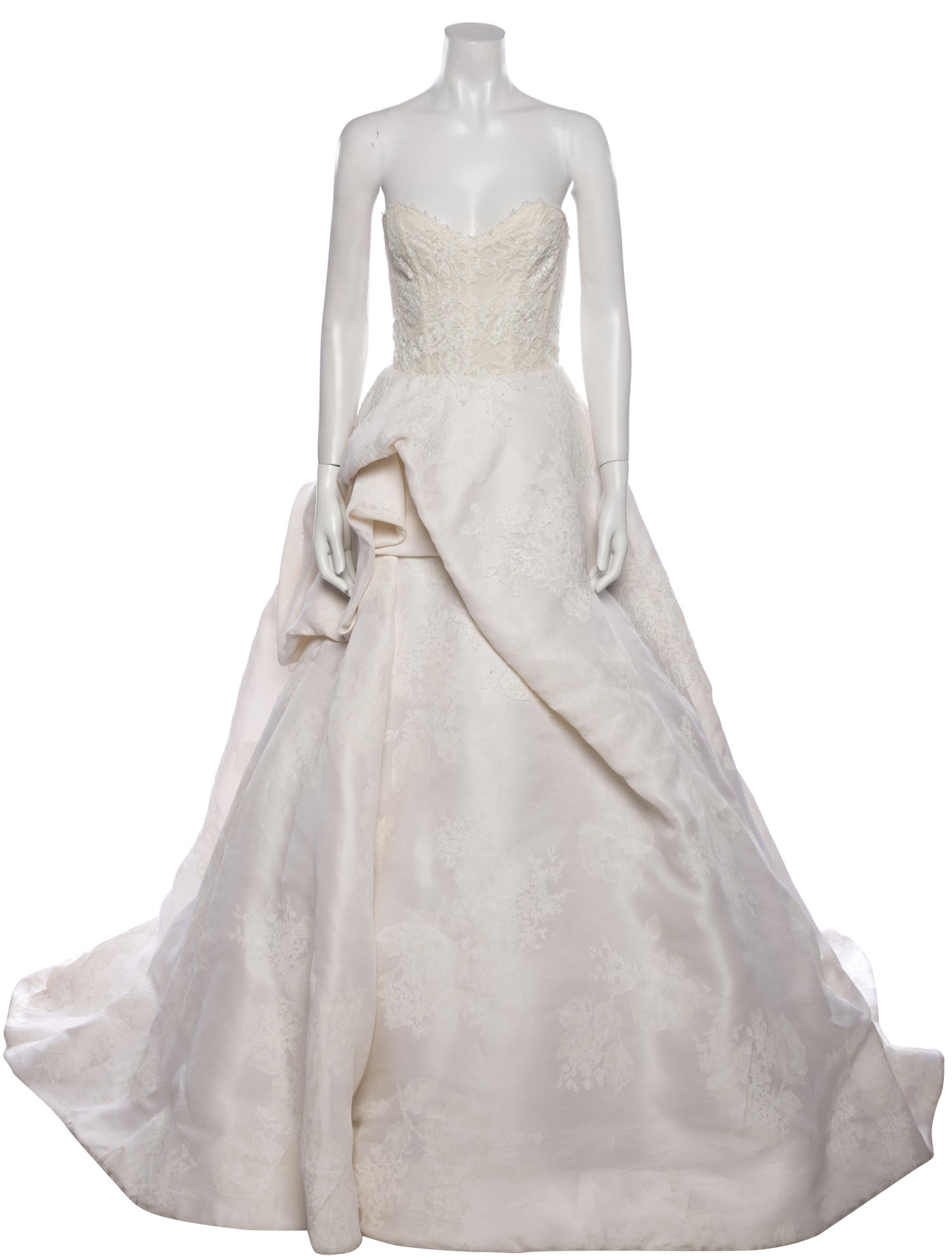 Monique Lhuillier Strapless Long Dress