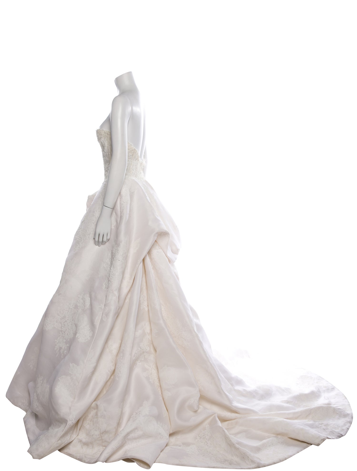 Monique Lhuillier Strapless Long Dress