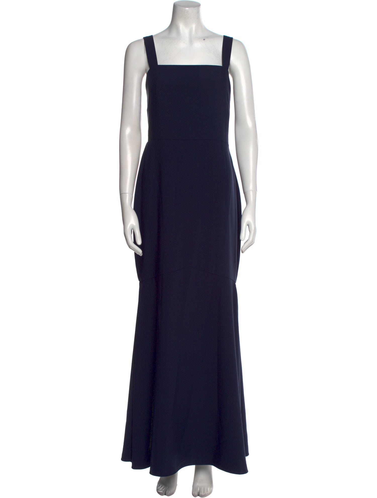 Monique Lhuillier Square Neckline Long Dress