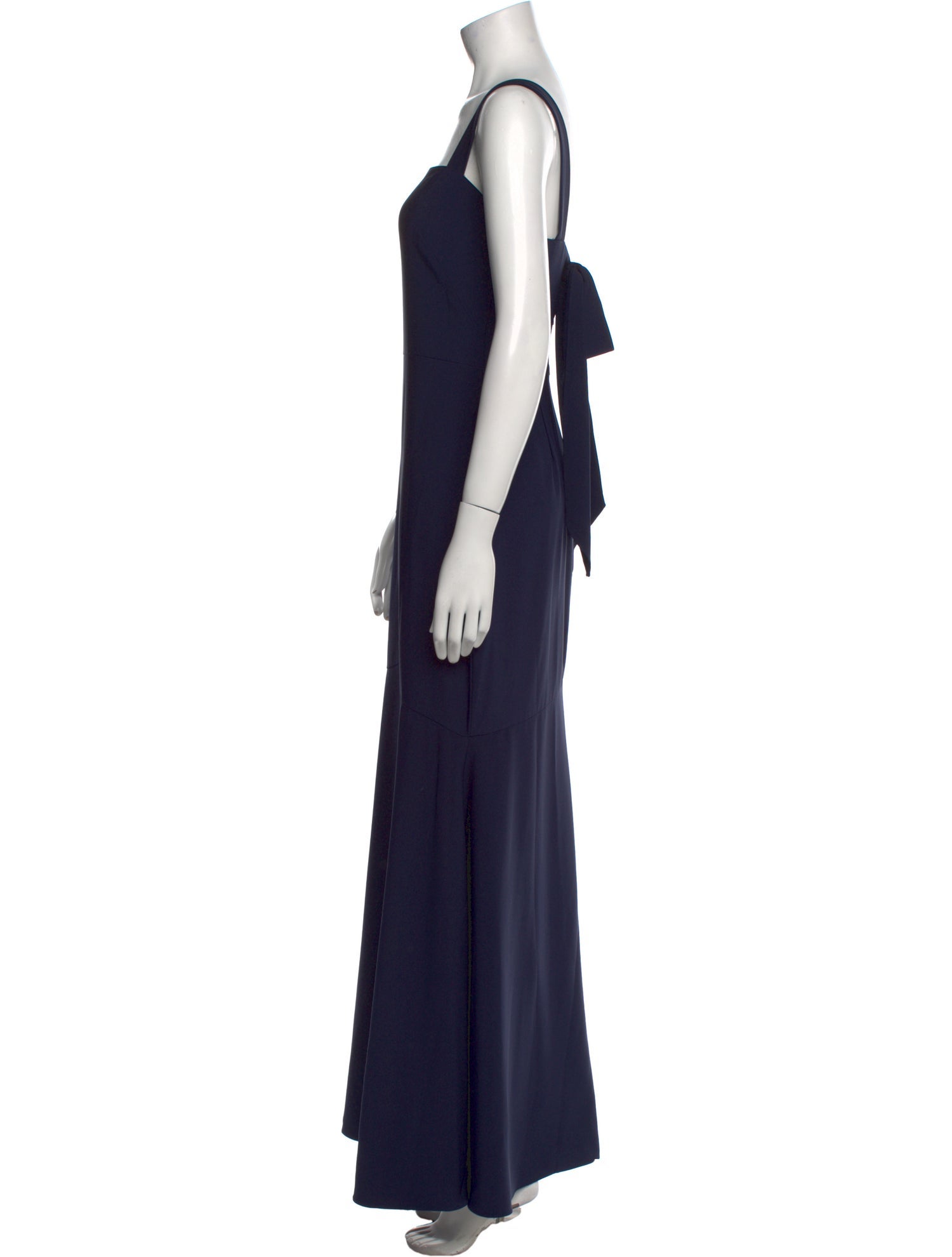 Monique Lhuillier Square Neckline Long Dress