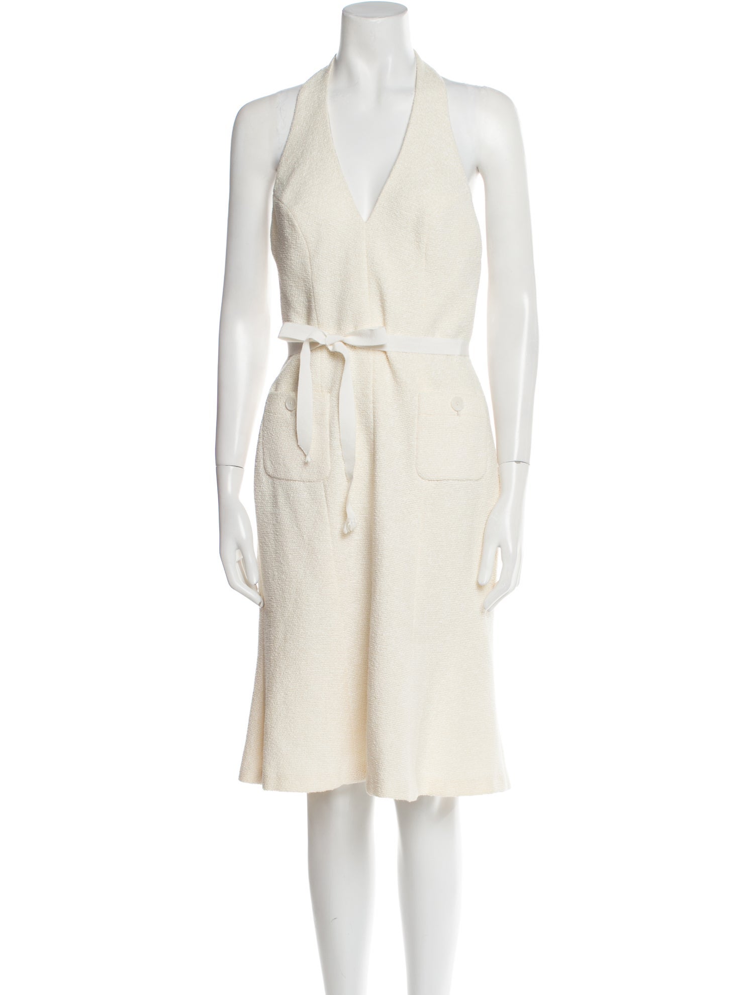 Monique Lhuillier Halterneck Midi Length Dress w/ Tags