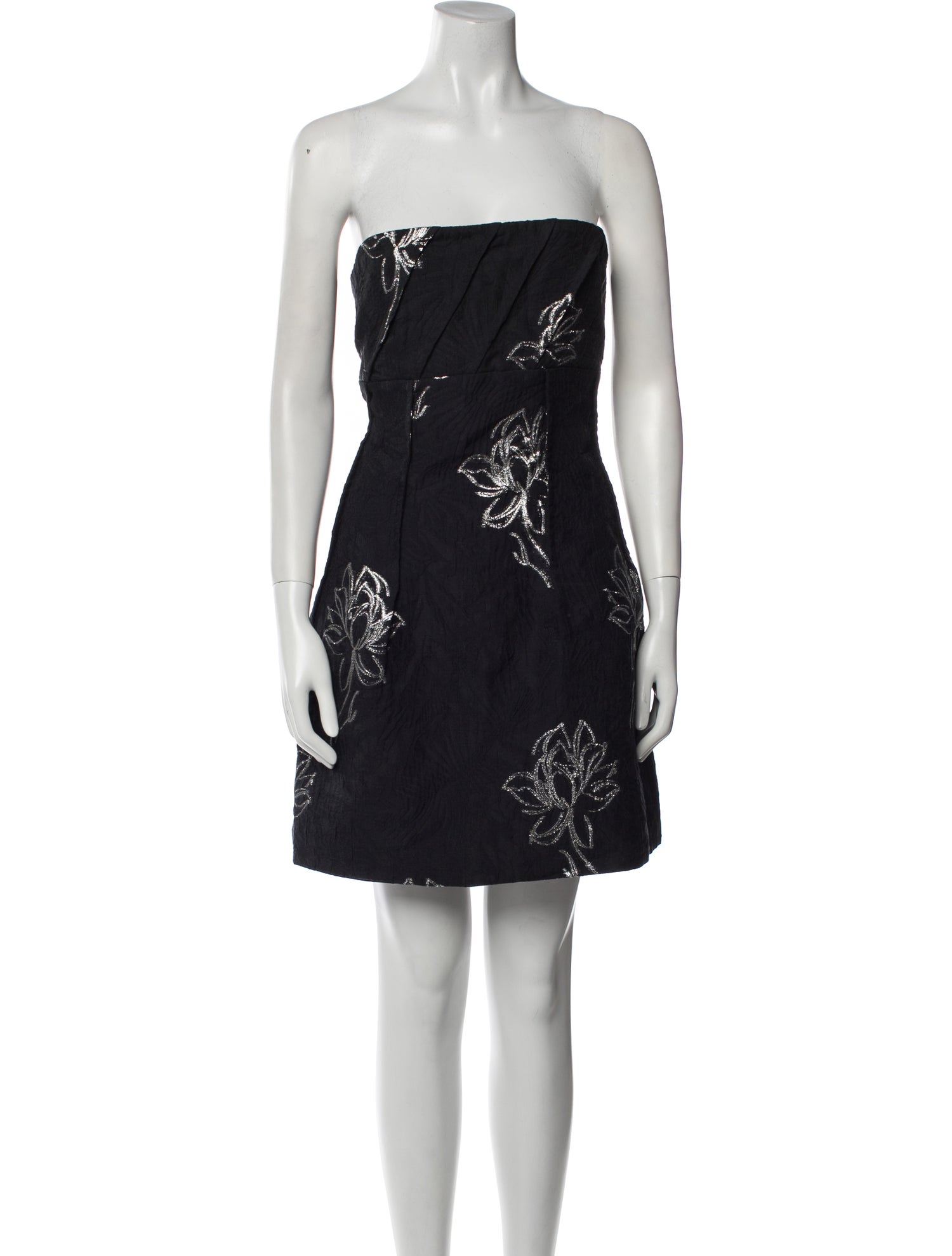 Monique Lhuillier Floral Print Mini Dress