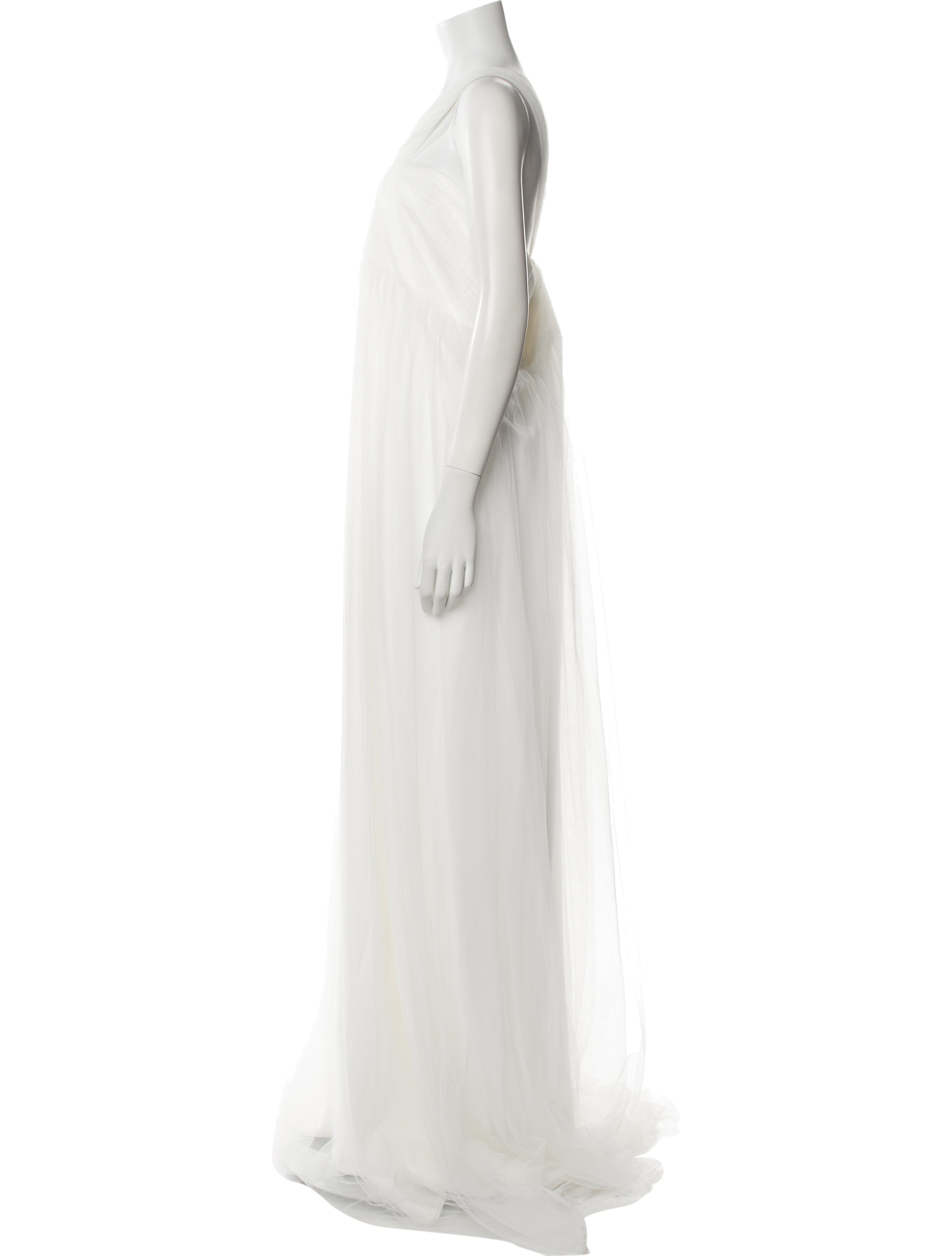 ML Monique Lhuillier Bridesmaids One-Shoulder Long Dress