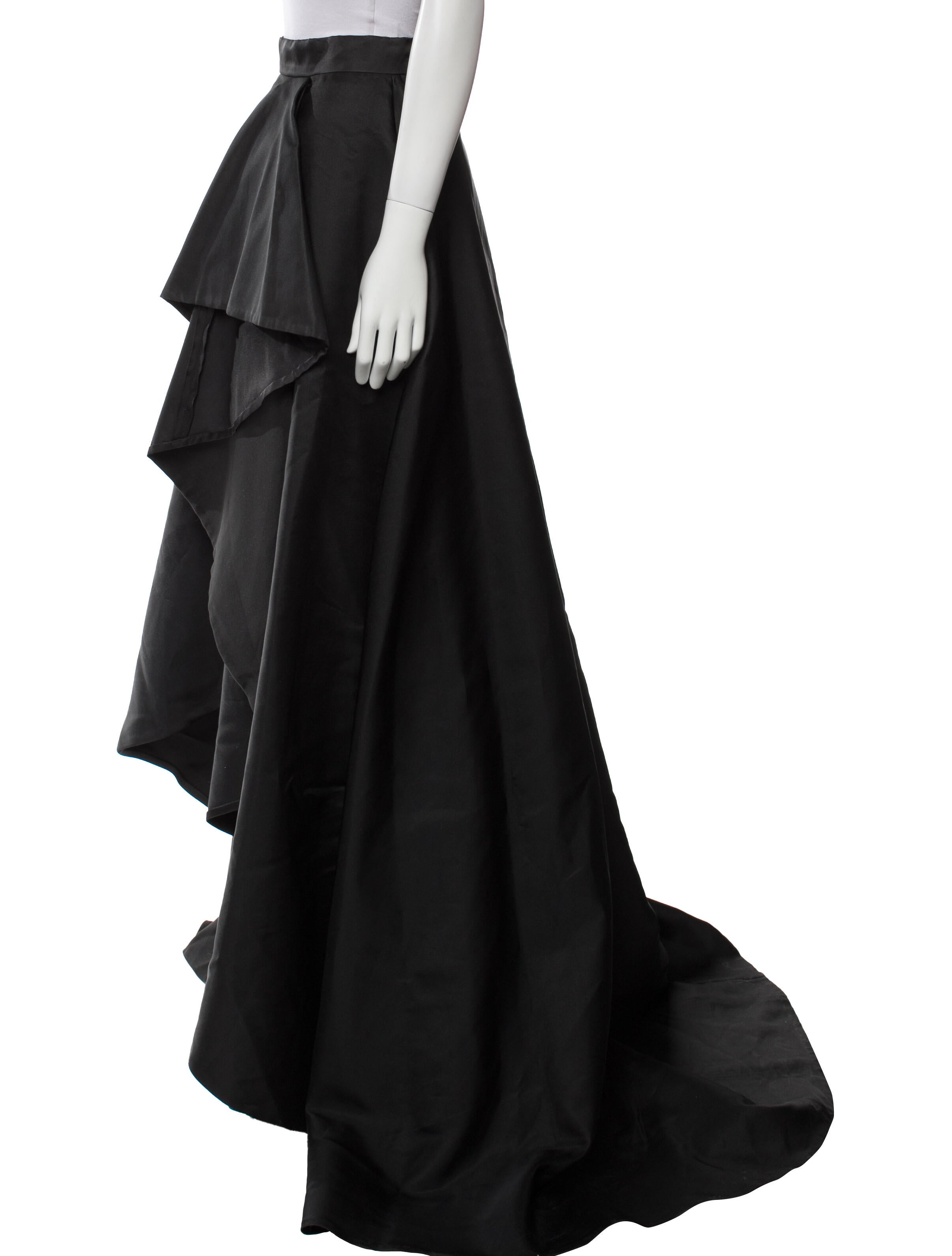 Monique Lhuillier Ruffle Embellishment Long Skirt