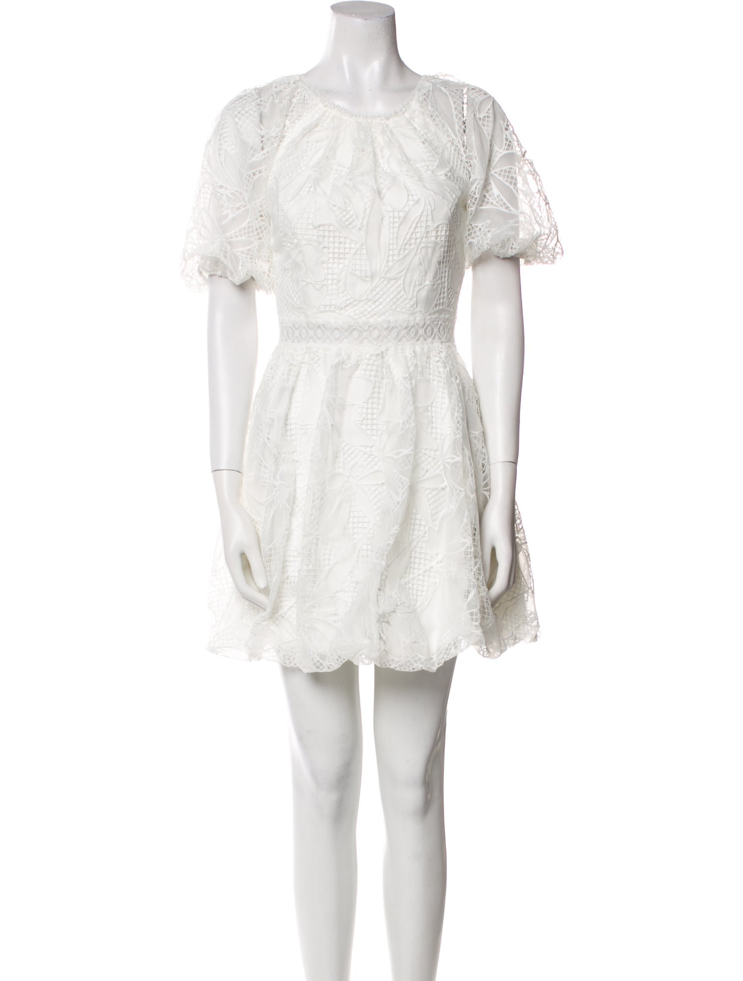 Monique Lhuillier Scoop Neck Mini Dress w/ Tags