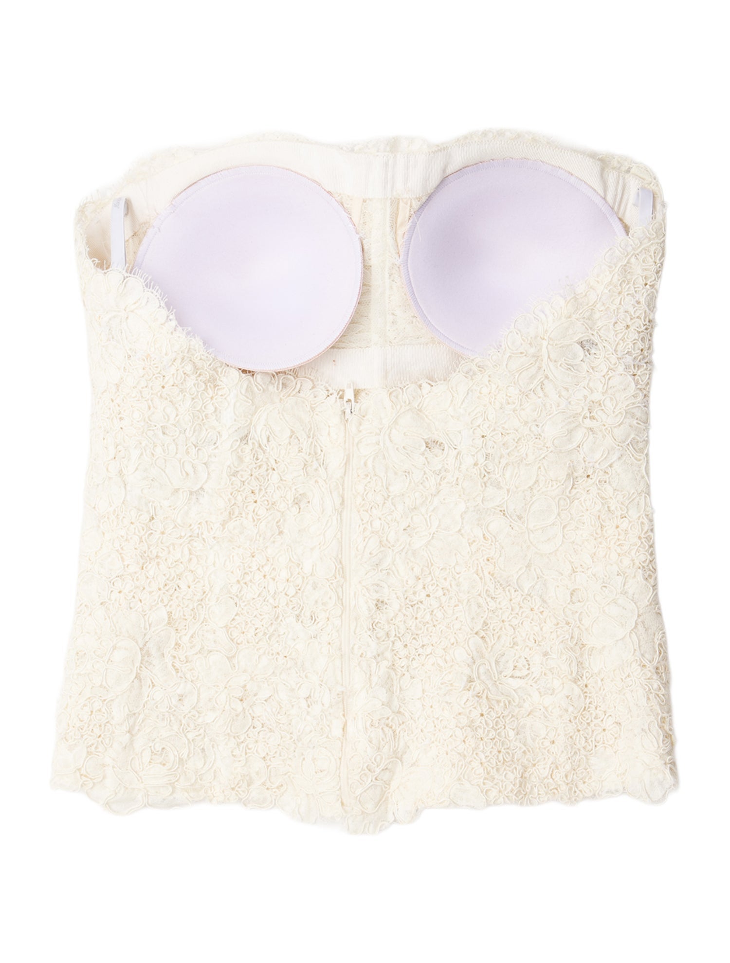 Monique Lhuillier Strapless Crop Top