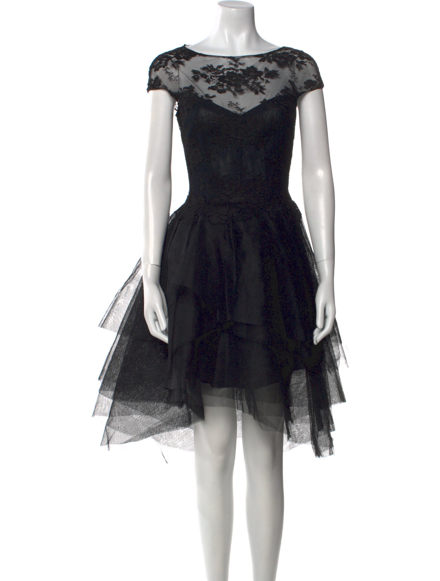 Monique Lhuillier Printed Midi Length Dress