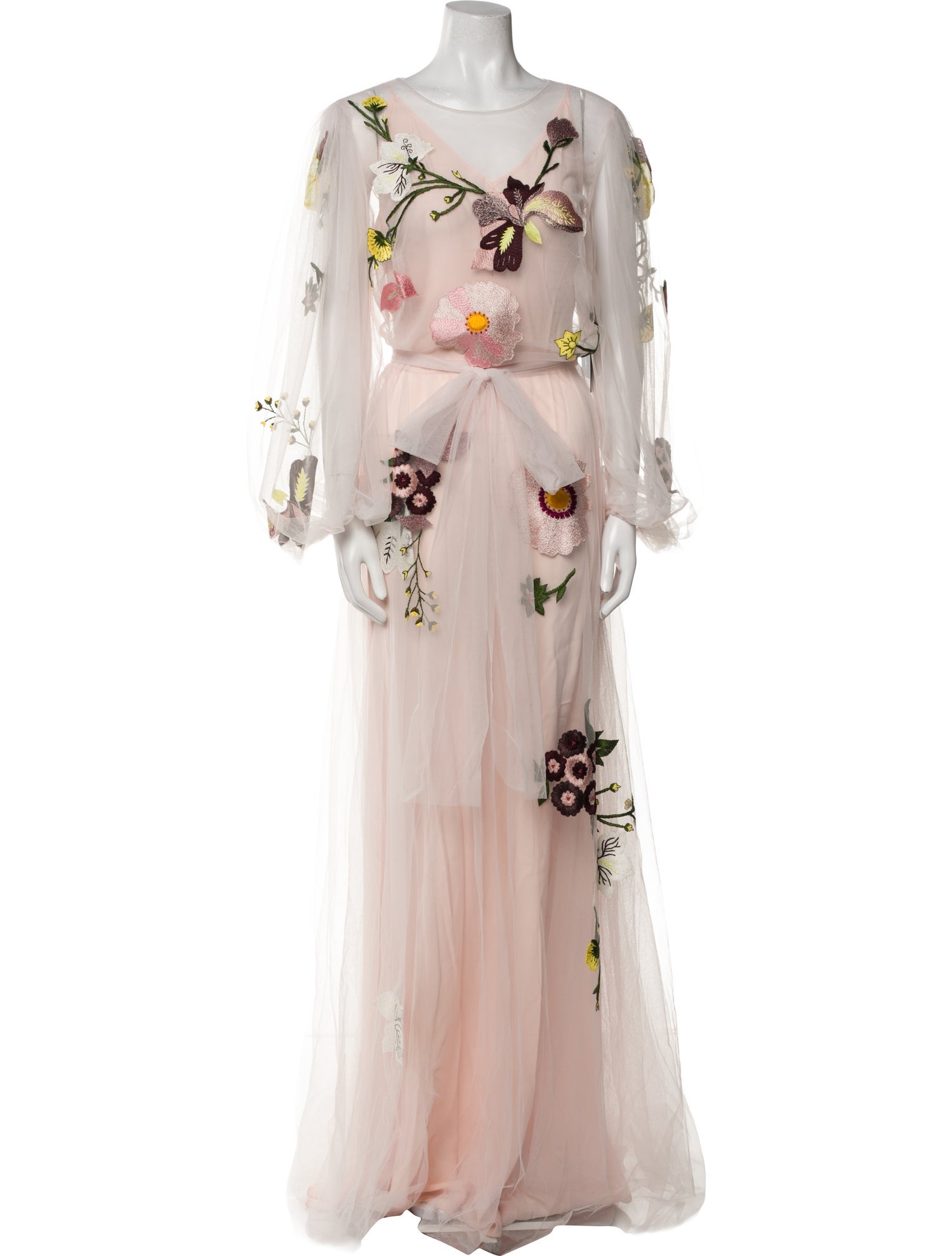 Monique Lhuillier Nylon Long Dress w/ Tags