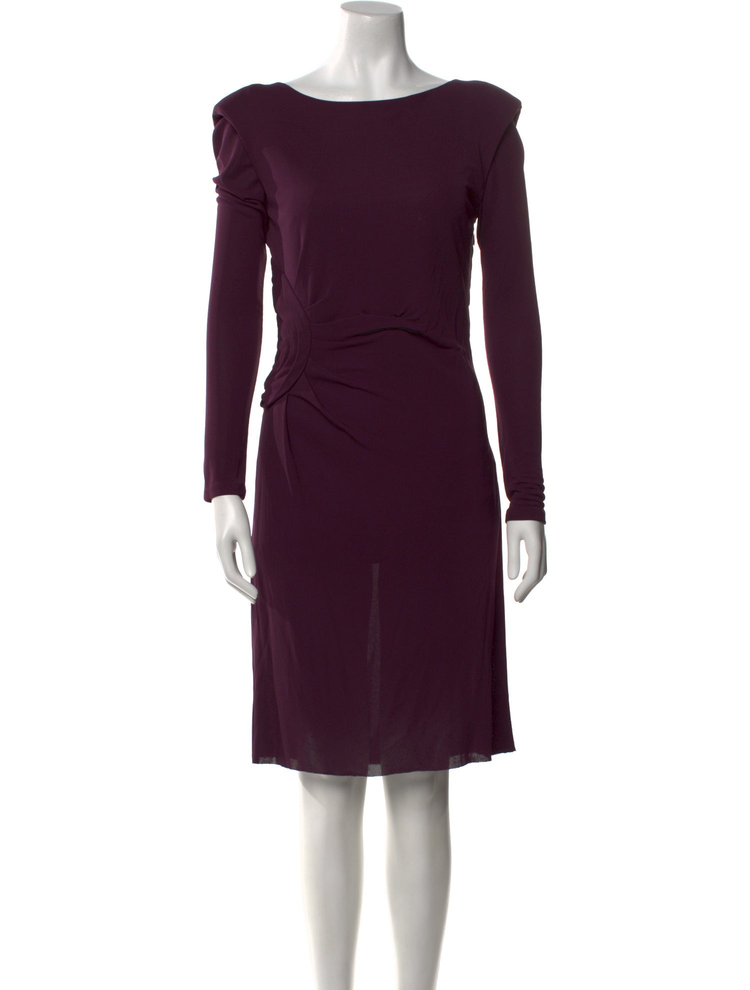 Monique Lhuillier Bateau Neckline Knee-Length Dress