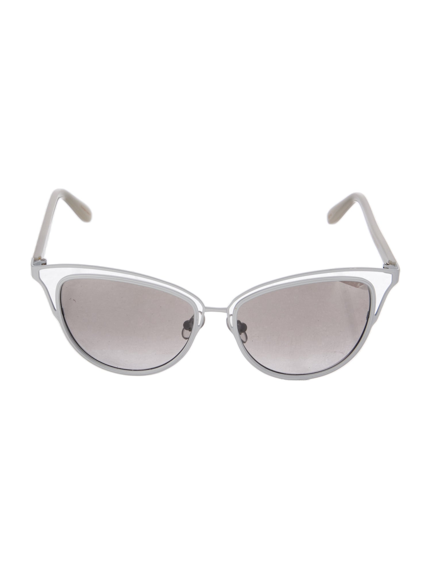 Monique Lhuillier Cat-Eye Mirrored Sunglasses
