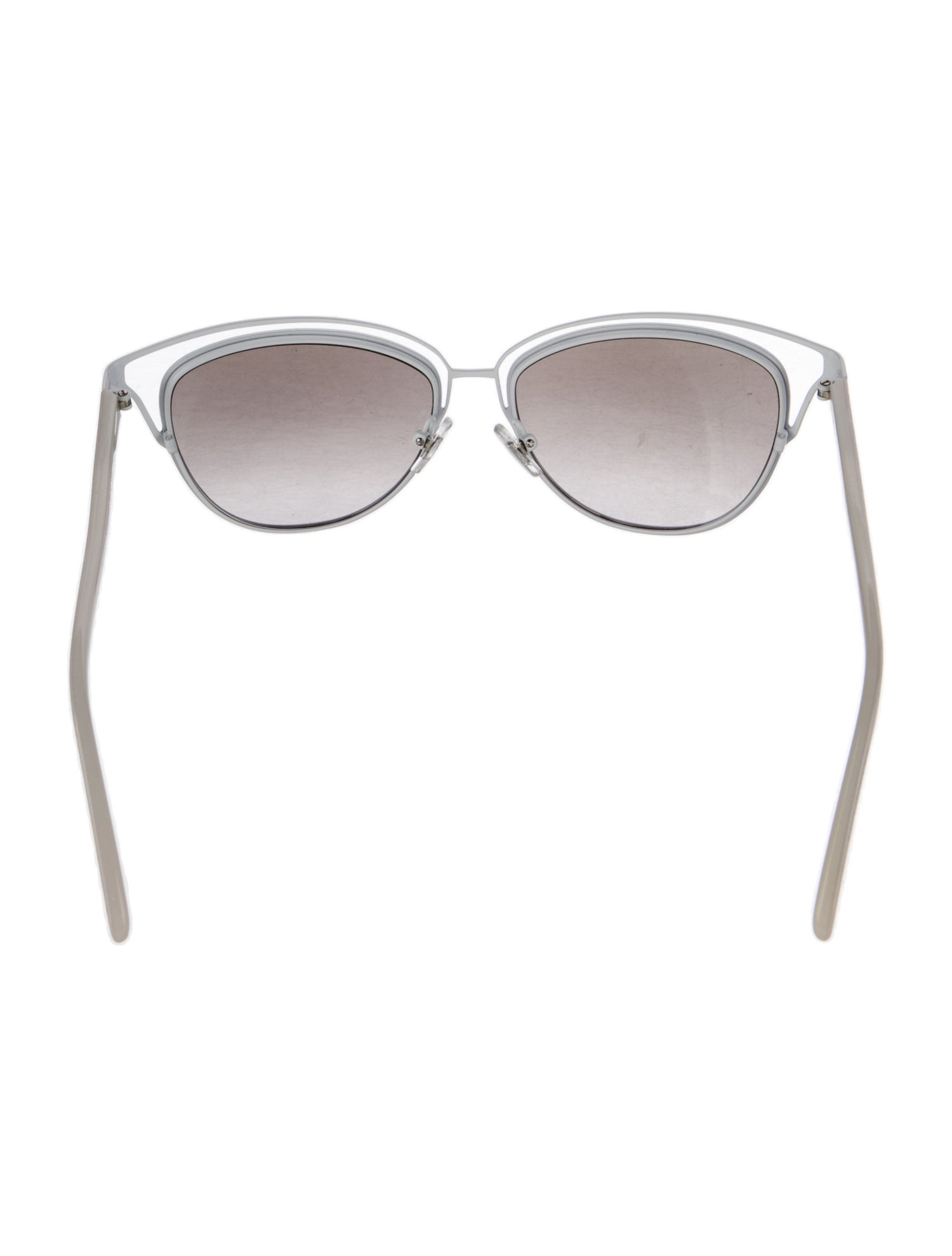 Monique Lhuillier Cat-Eye Mirrored Sunglasses