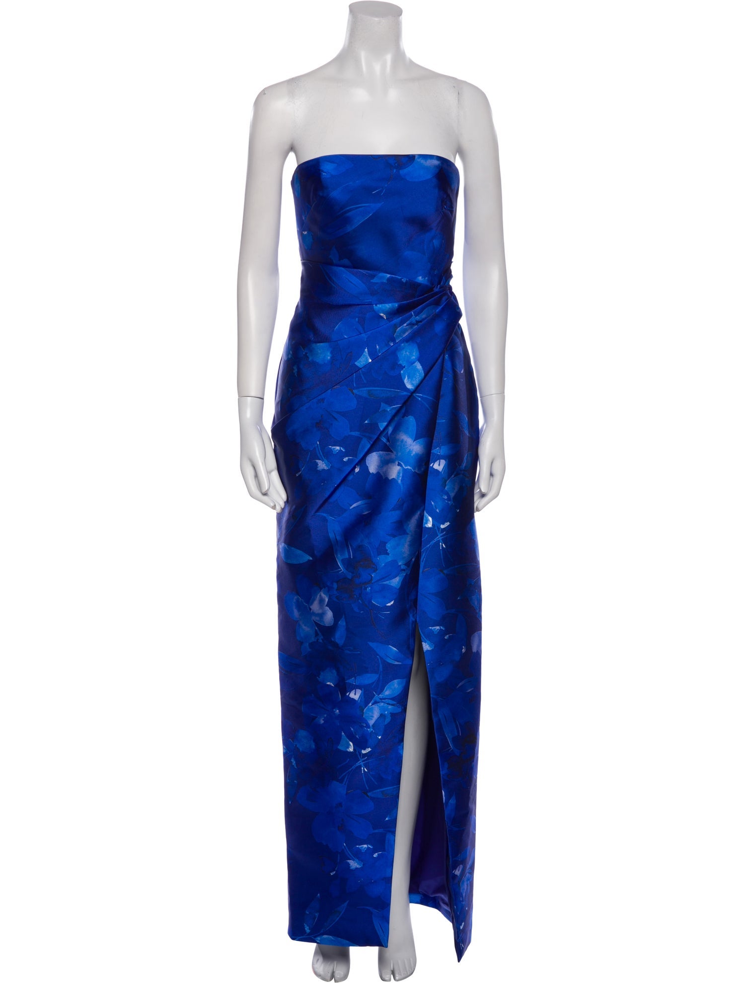 Monique Lhuillier Floral Print Long Dress