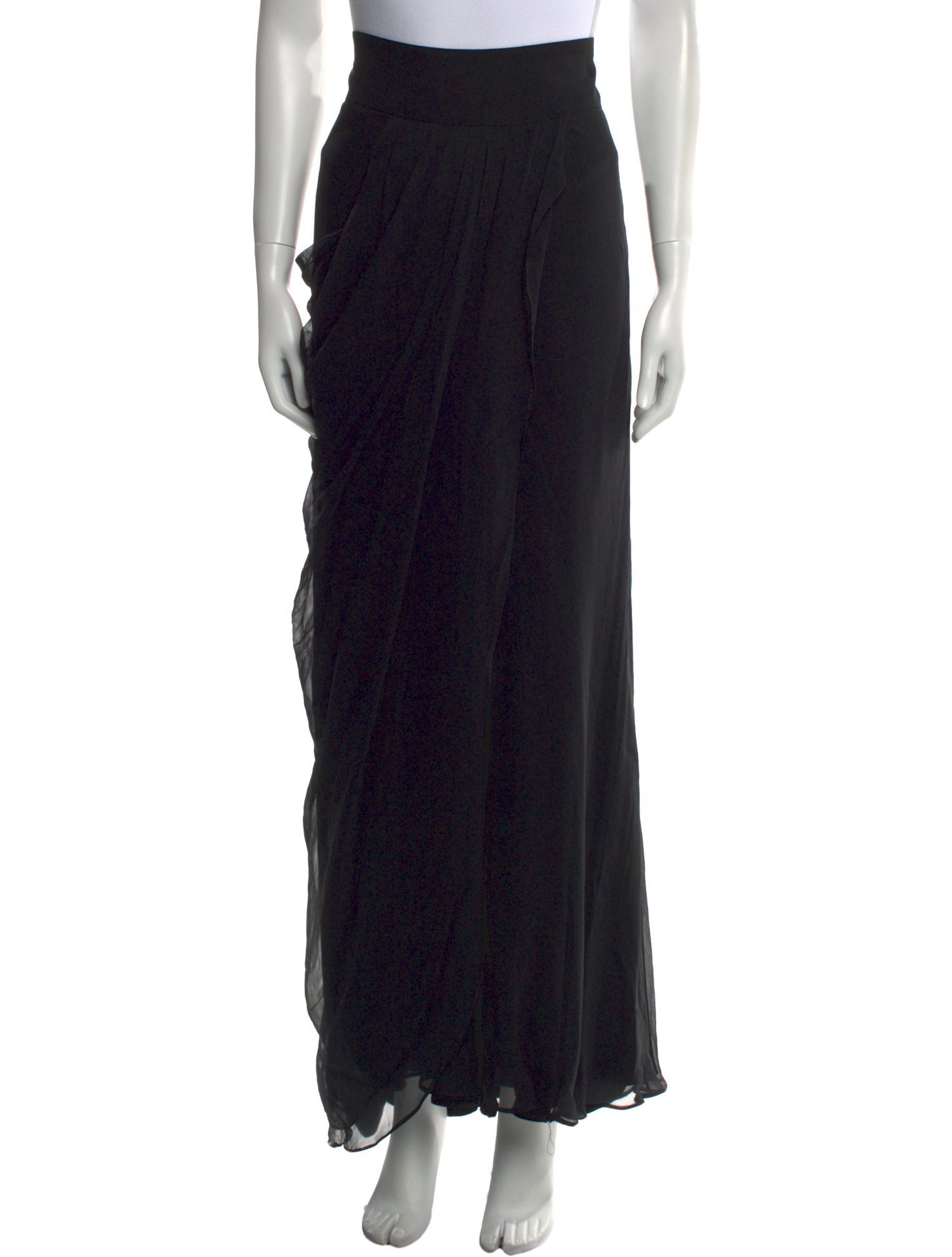 Monique Lhuillier Silk Long Skirt