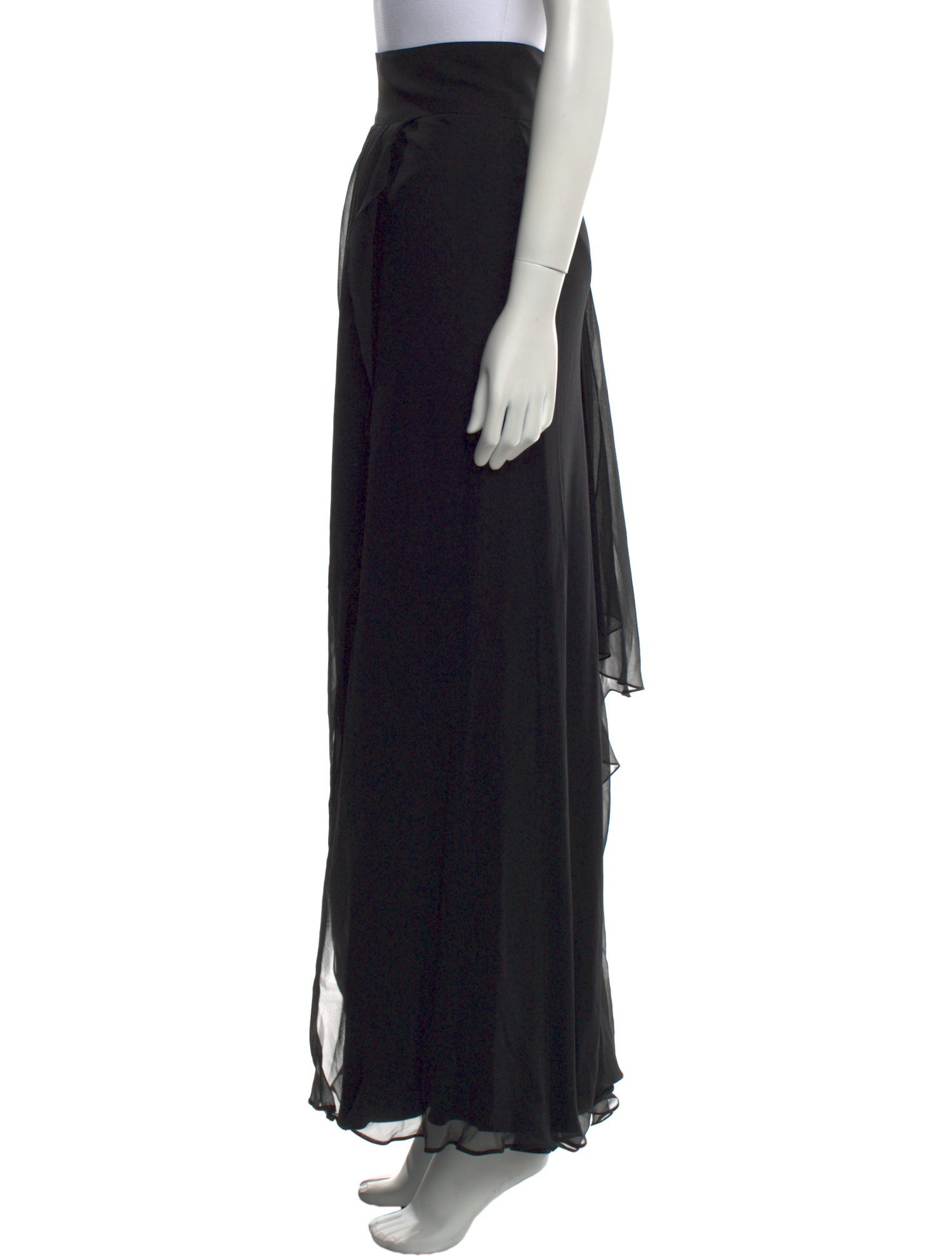 Monique Lhuillier Silk Long Skirt