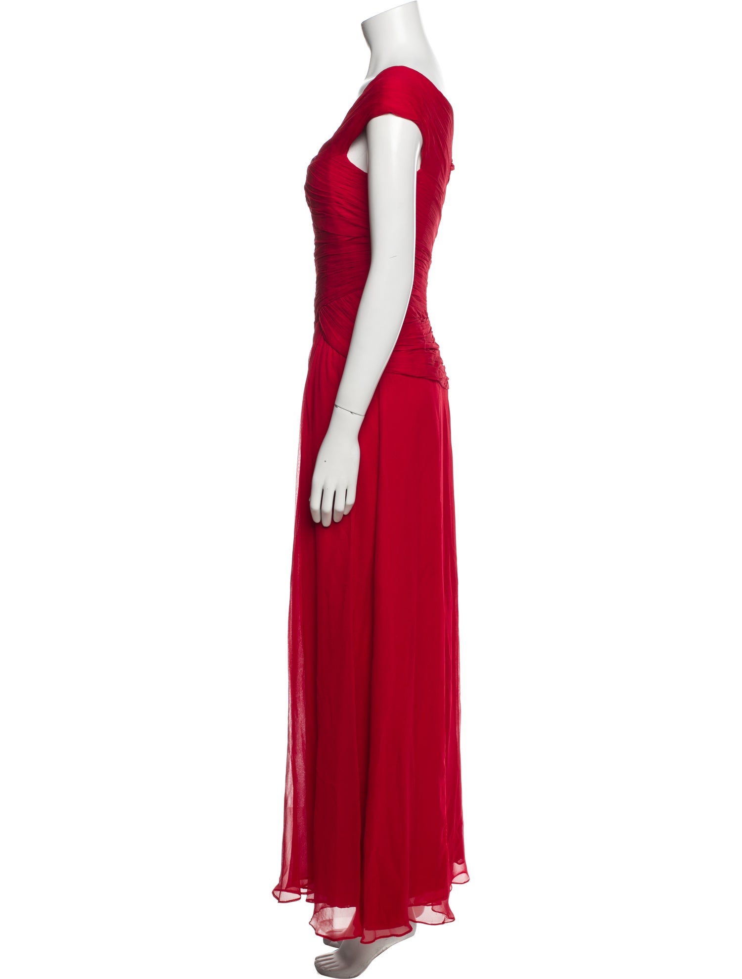 Monique Lhuillier Silk Long Dress