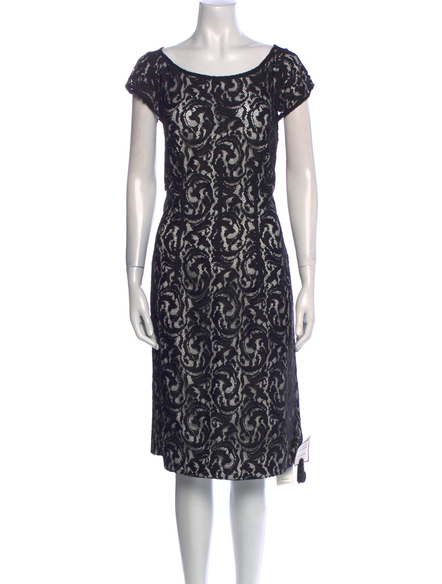 Monique Lhuillier Printed Knee-Length Dress w/ Tags