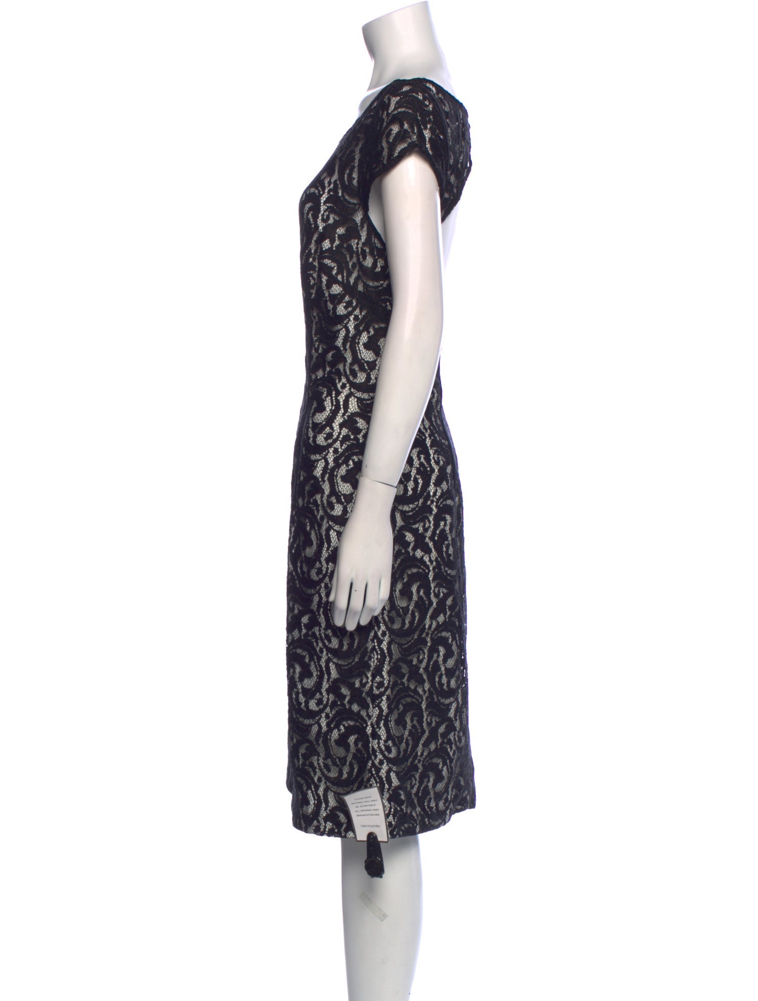 Monique Lhuillier Printed Knee-Length Dress w/ Tags