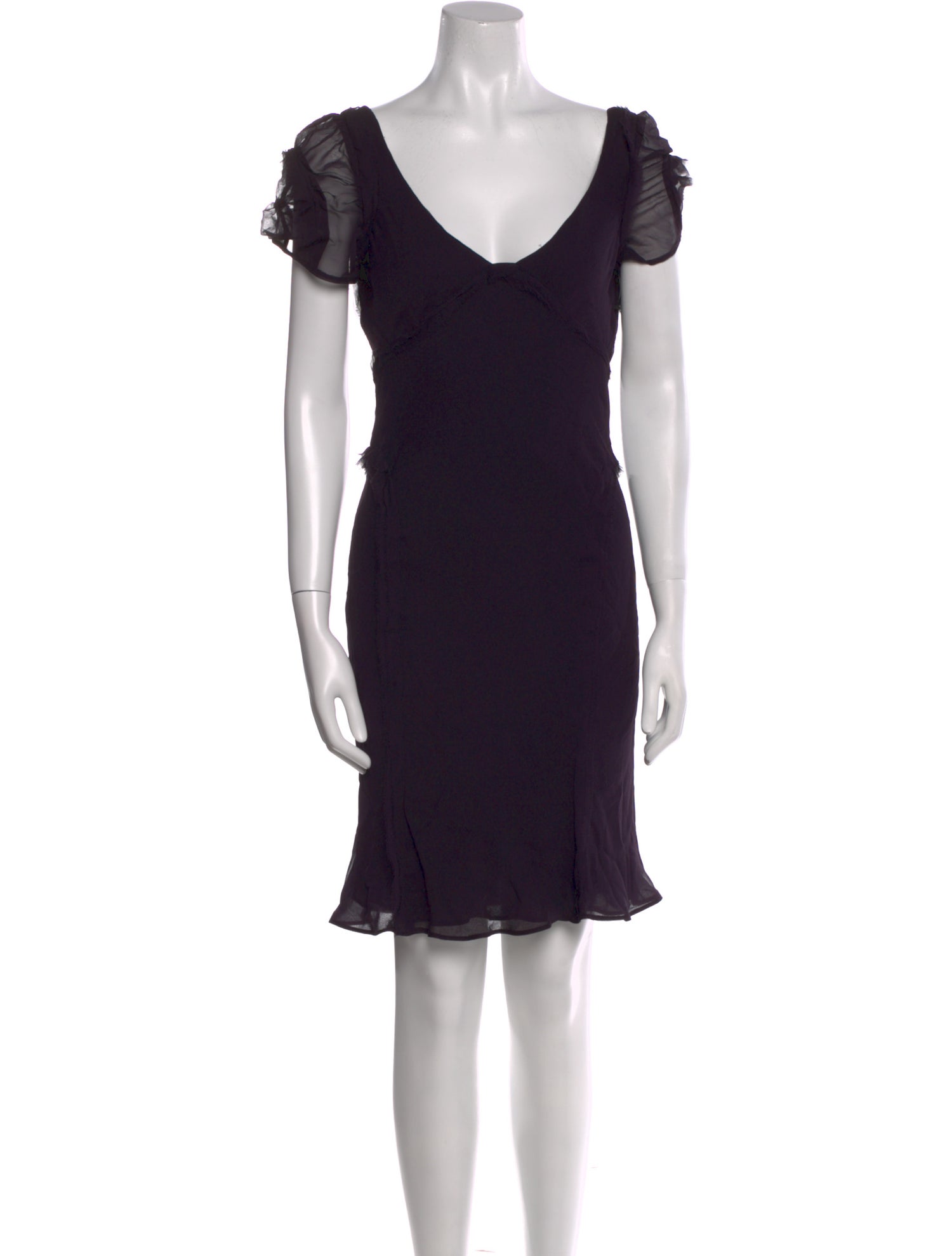 Monique Lhuillier Wool Knee-Length Dress