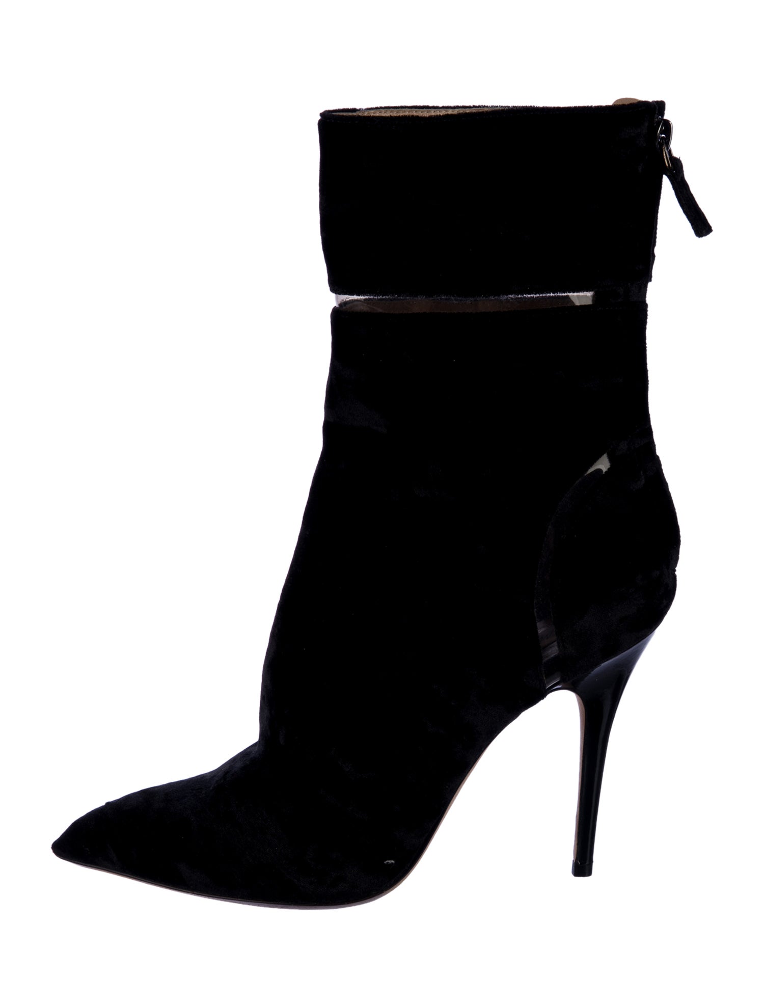 Monique Lhuillier Velvet Boots
