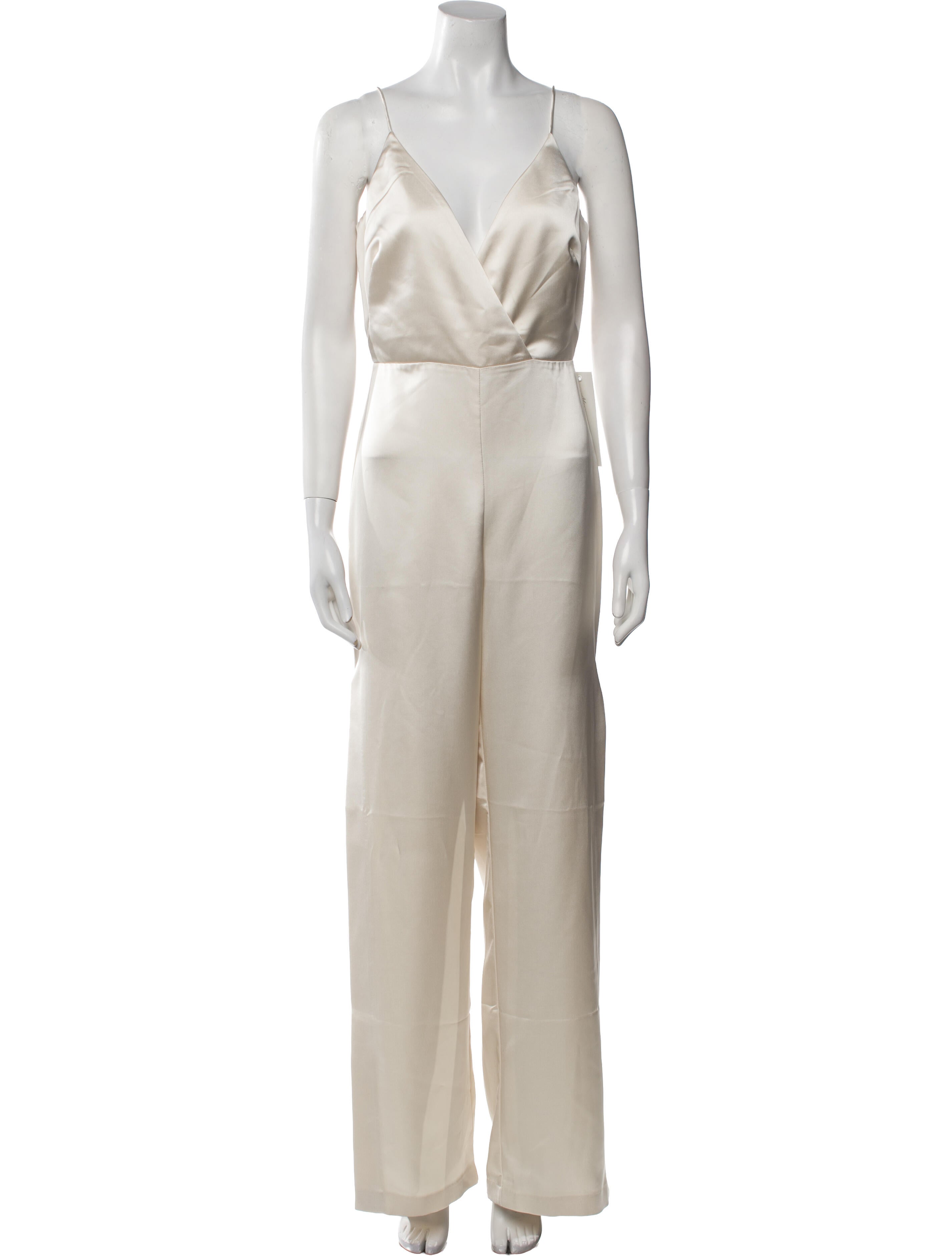Monique Lhuillier V-Neck Jumpsuit w/ Tags