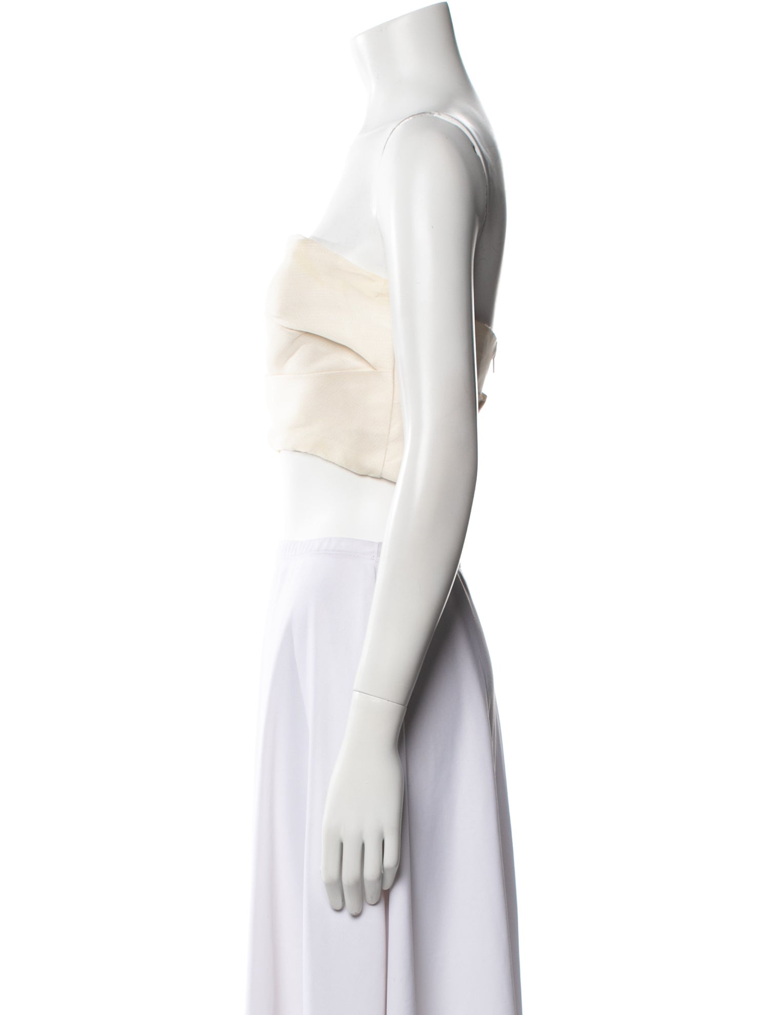 Monique Lhuillier Strapless Crop Top