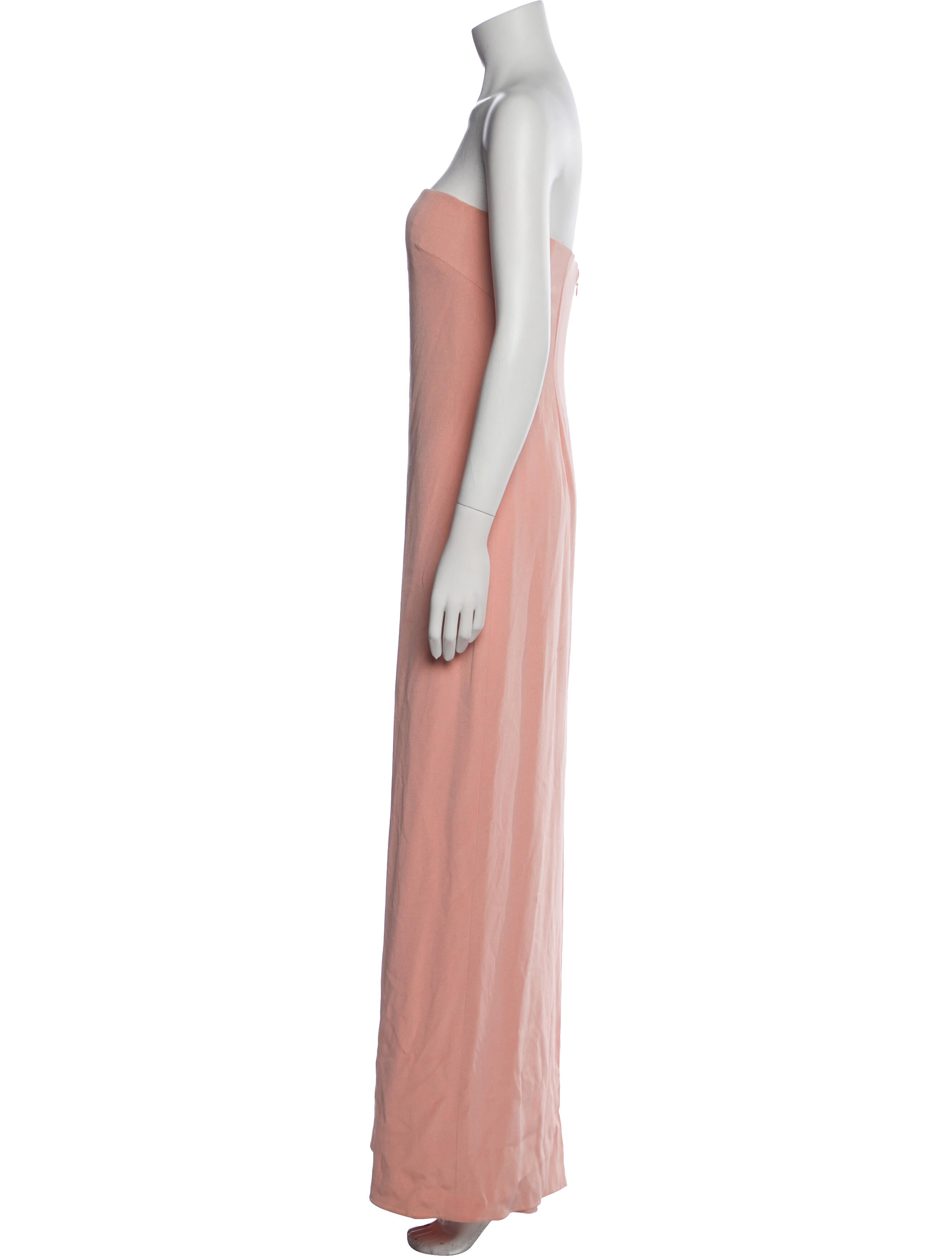 Monique Lhuillier Strapless Long Dress