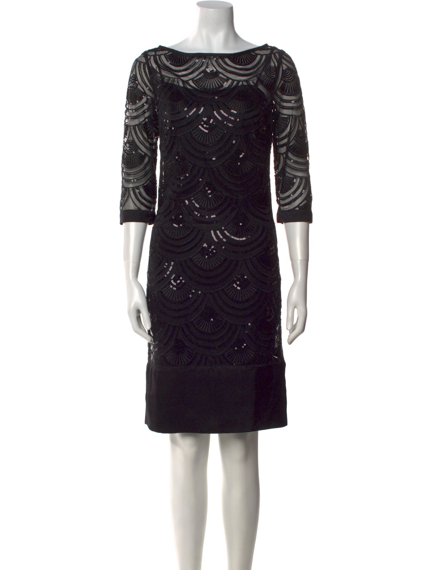 Monique Lhuillier Printed Knee-Length Dress