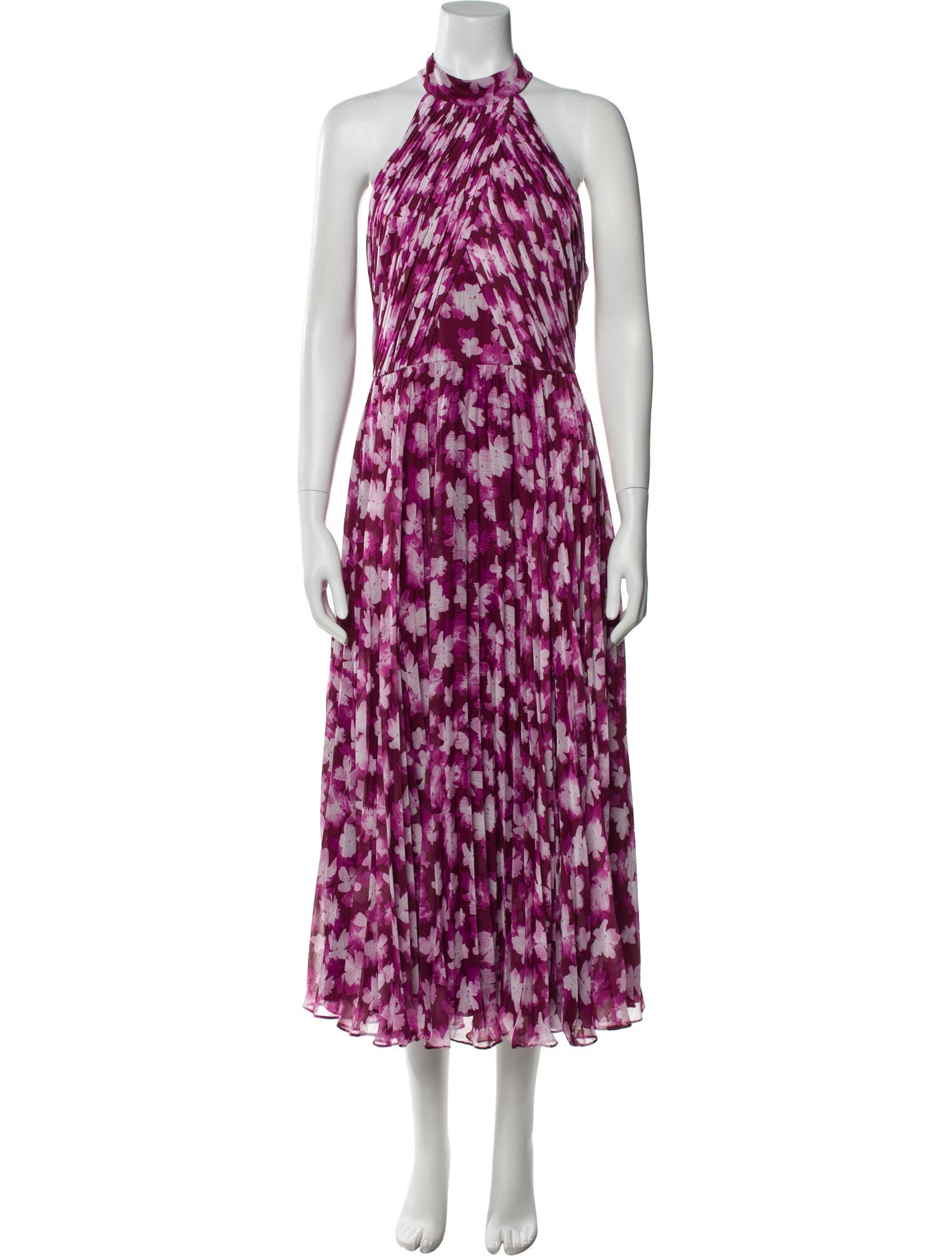 Monique Lhuillier Printed Long Dress