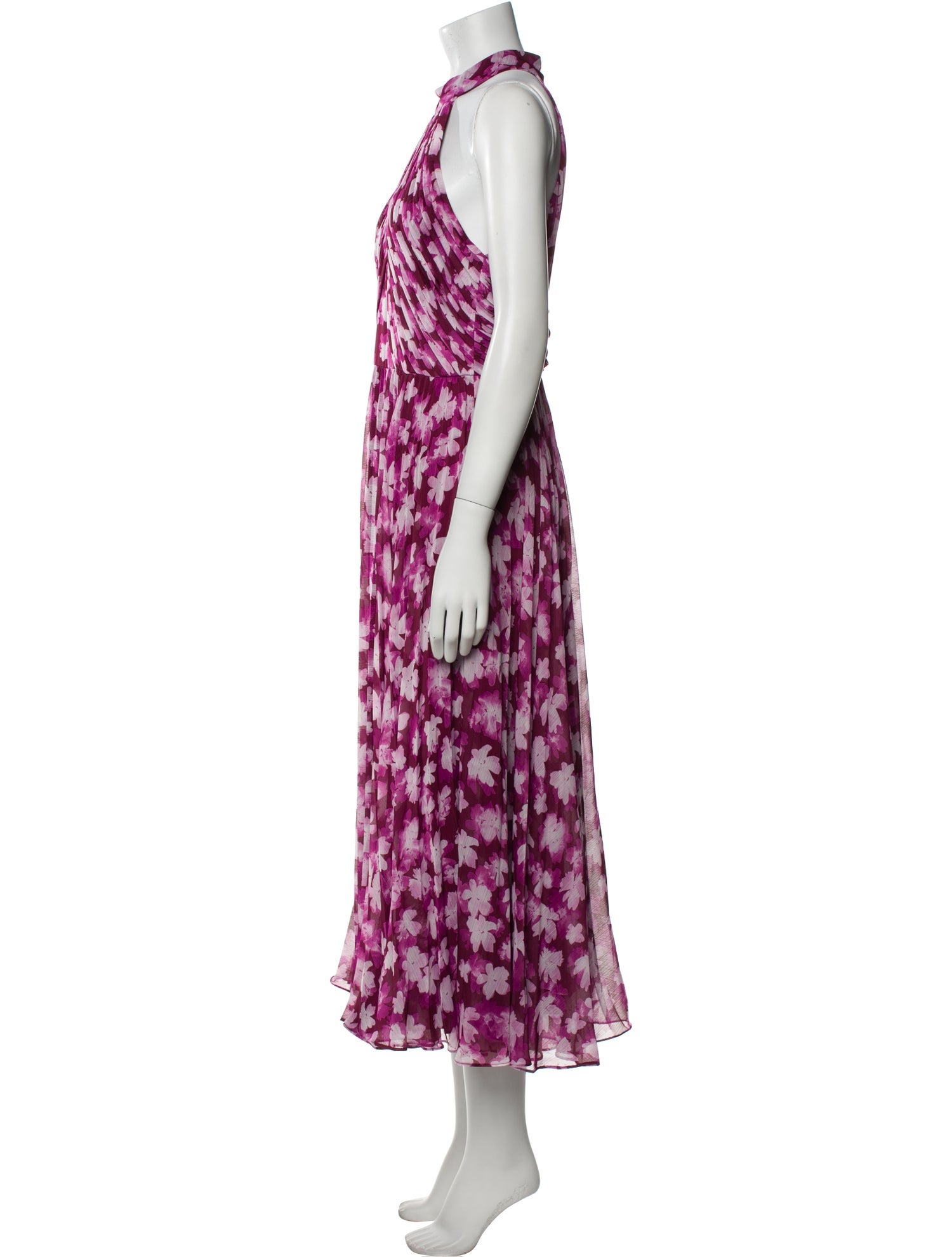 Monique Lhuillier Printed Long Dress