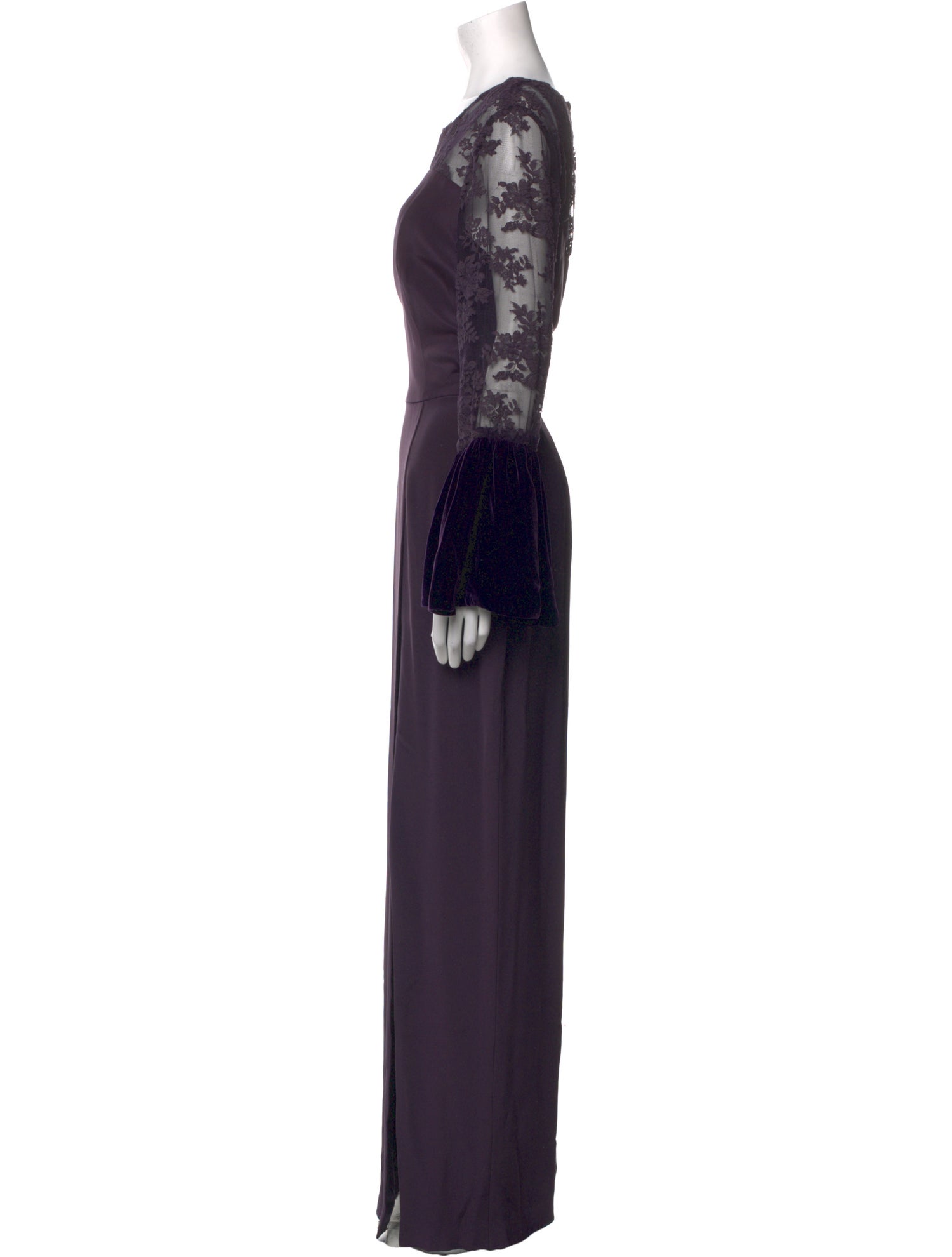 Monique Lhuillier Silk Long Dress w/ Tags