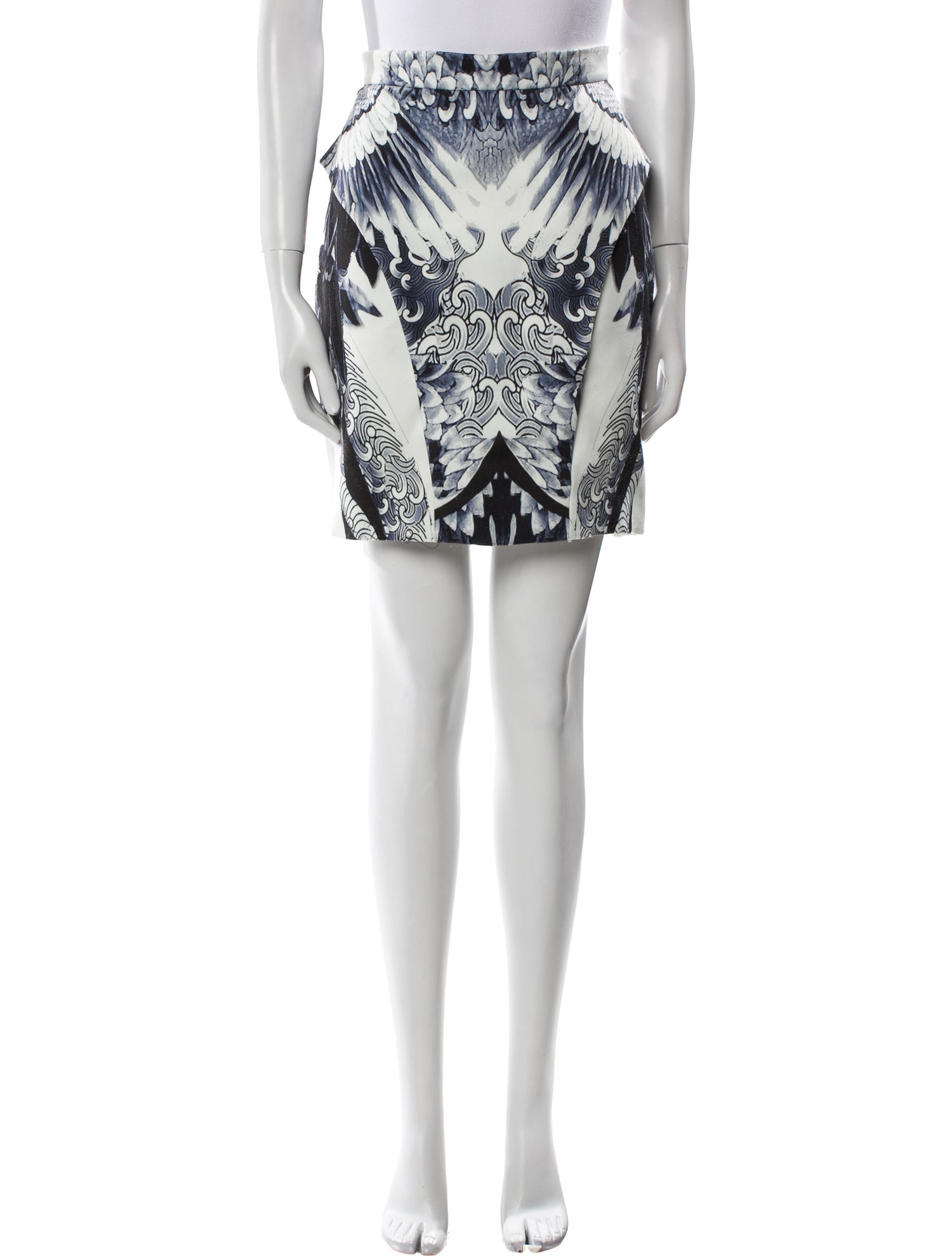 Monique Lhuillier Silk Knee-Length Skirt