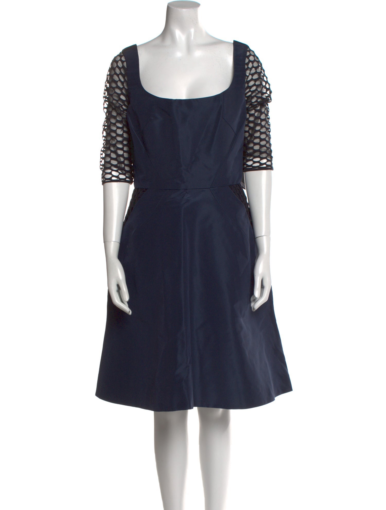 Monique Lhuillier Silk Knee-Length Dress