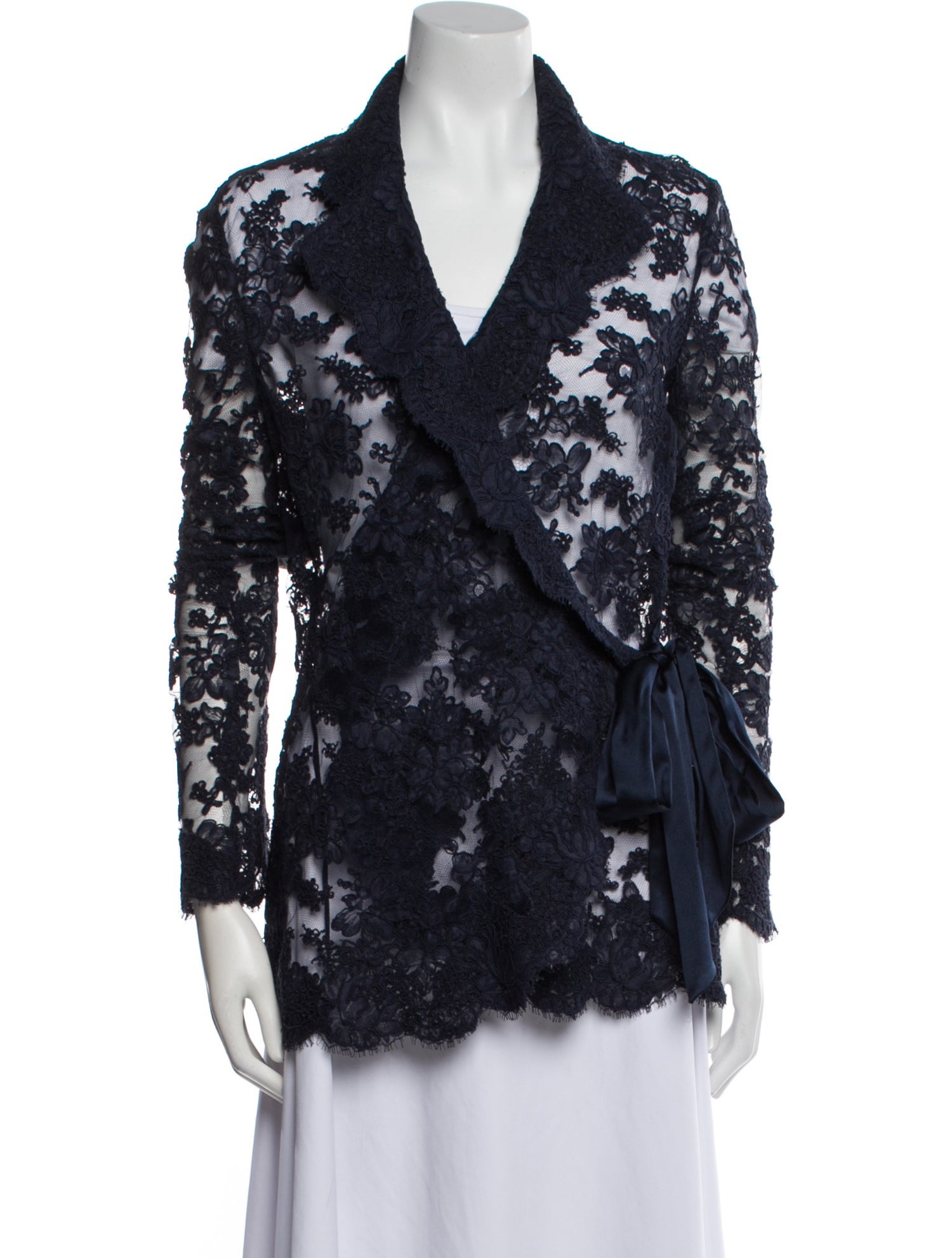 Monique Lhuillier Lace Evening Jacket
