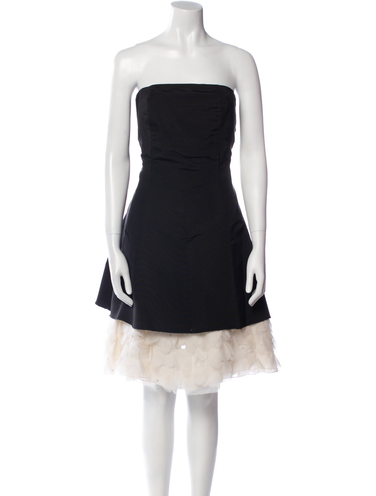 Monique Lhuillier Strapless Mini Dress