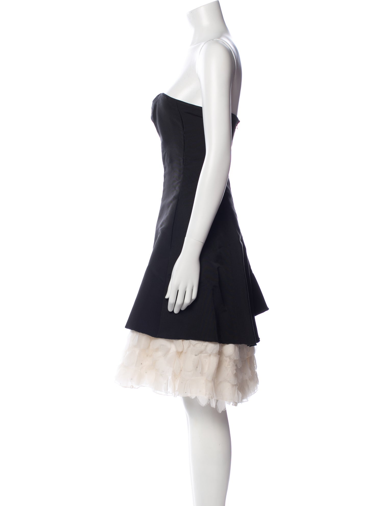 Monique Lhuillier Strapless Mini Dress