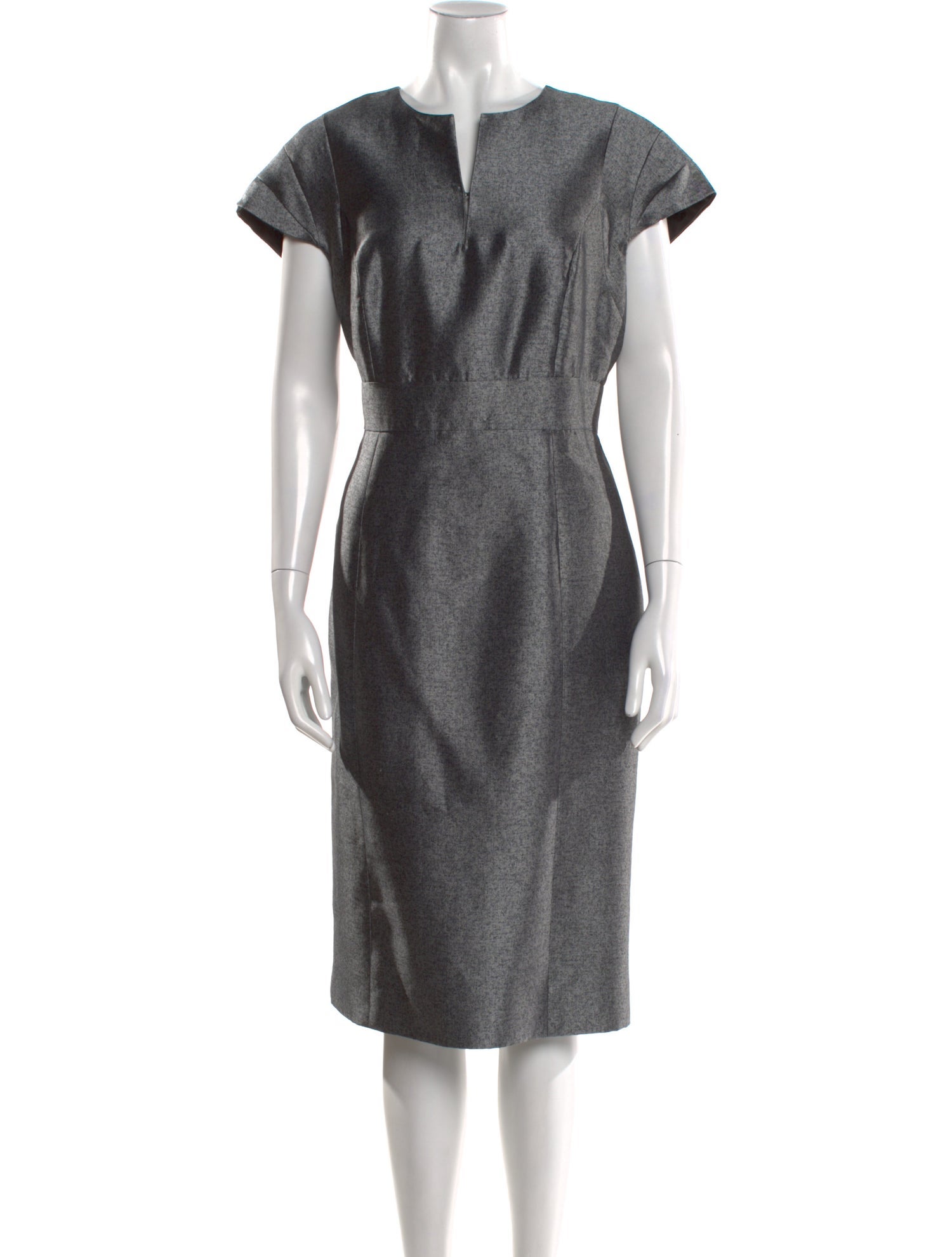 Monique Lhuillier Wool Midi Length Dress