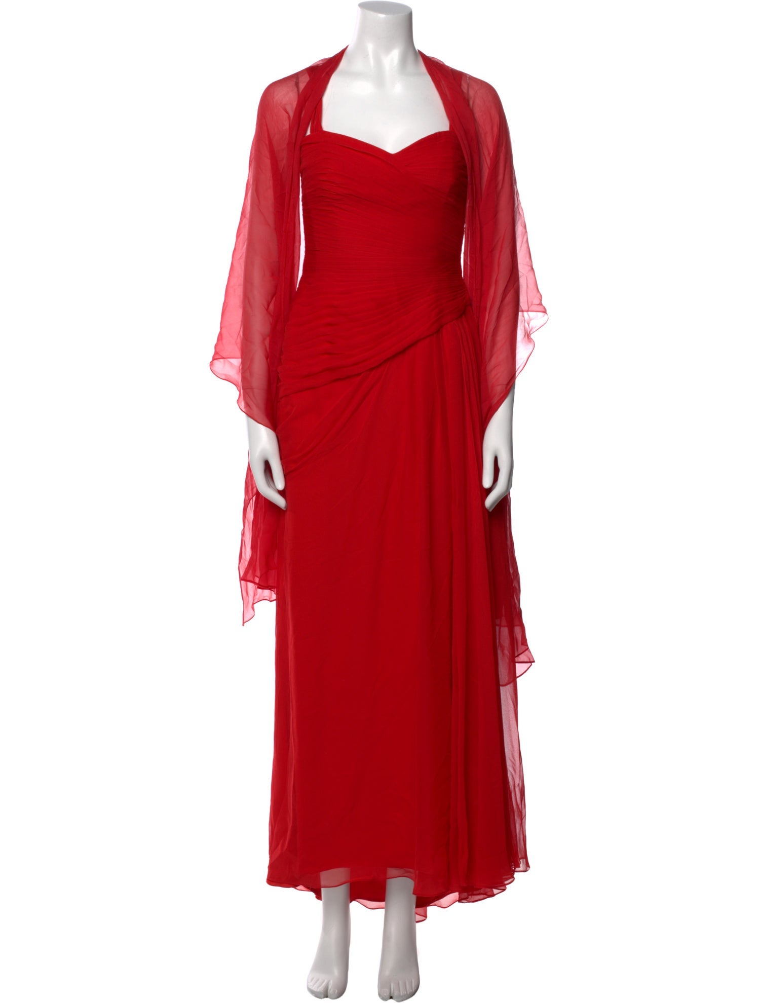 Monique Lhuillier Silk Long Dress