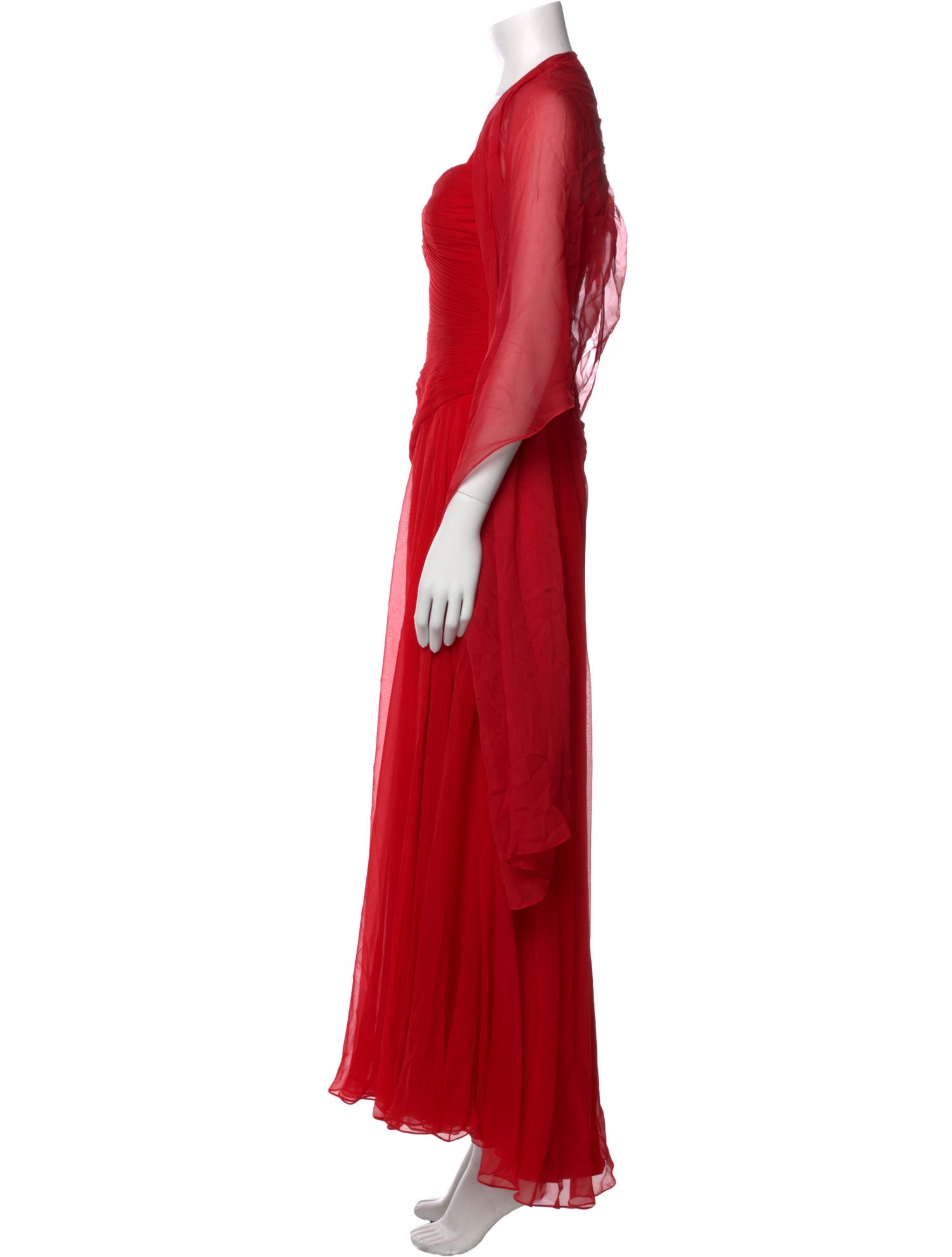 Monique Lhuillier Silk Long Dress