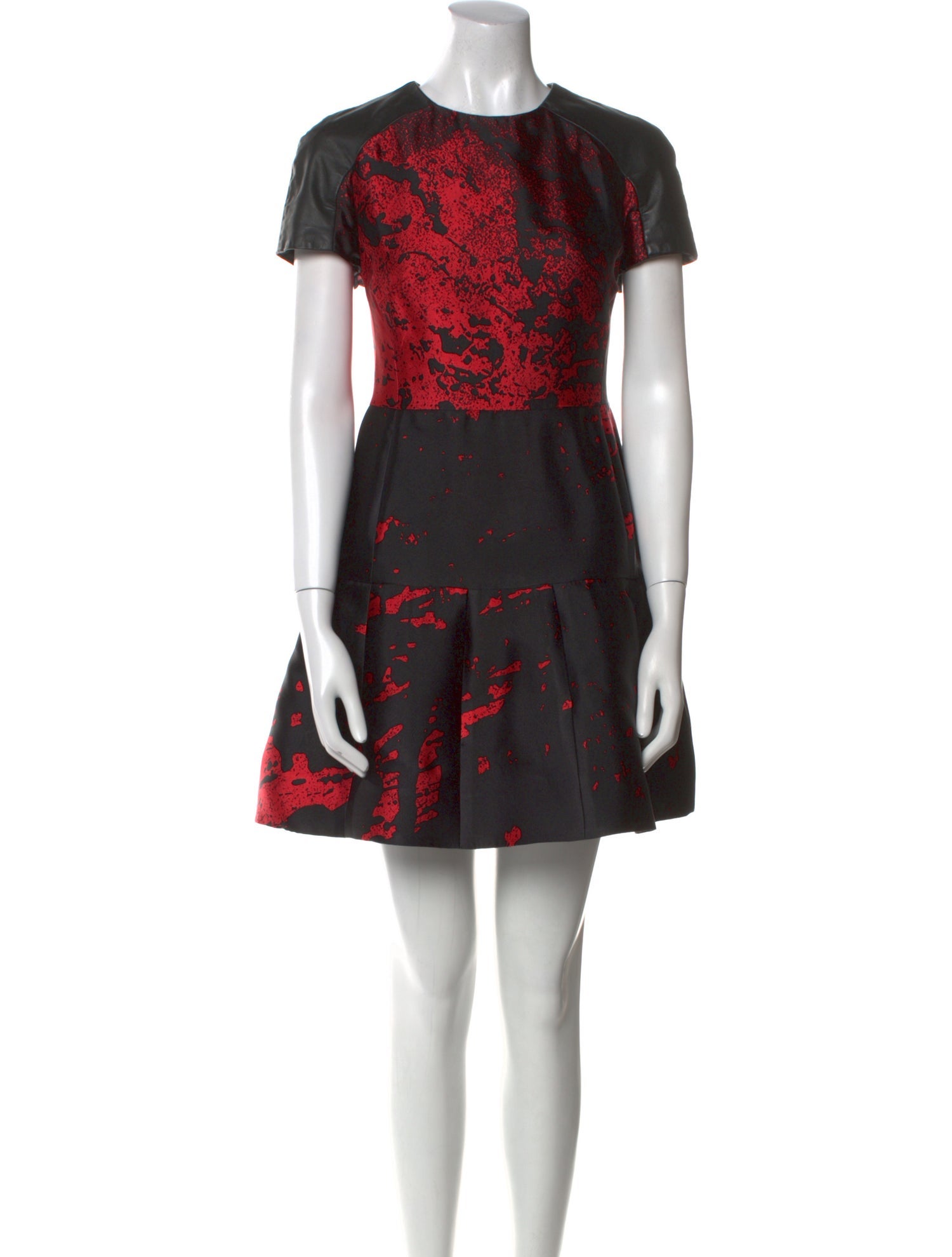 Monique Lhuillier Printed Mini Dress