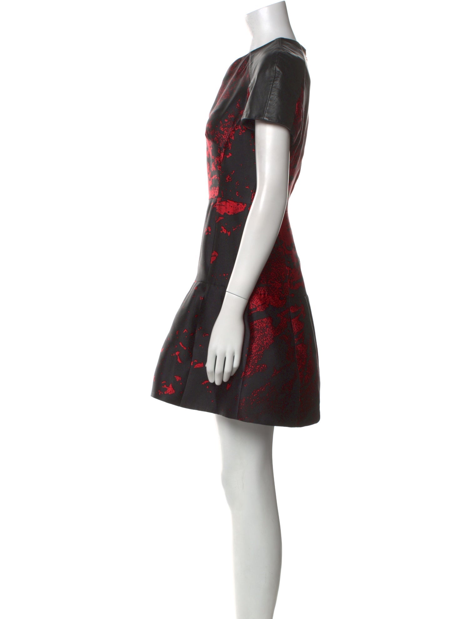 Monique Lhuillier Printed Mini Dress