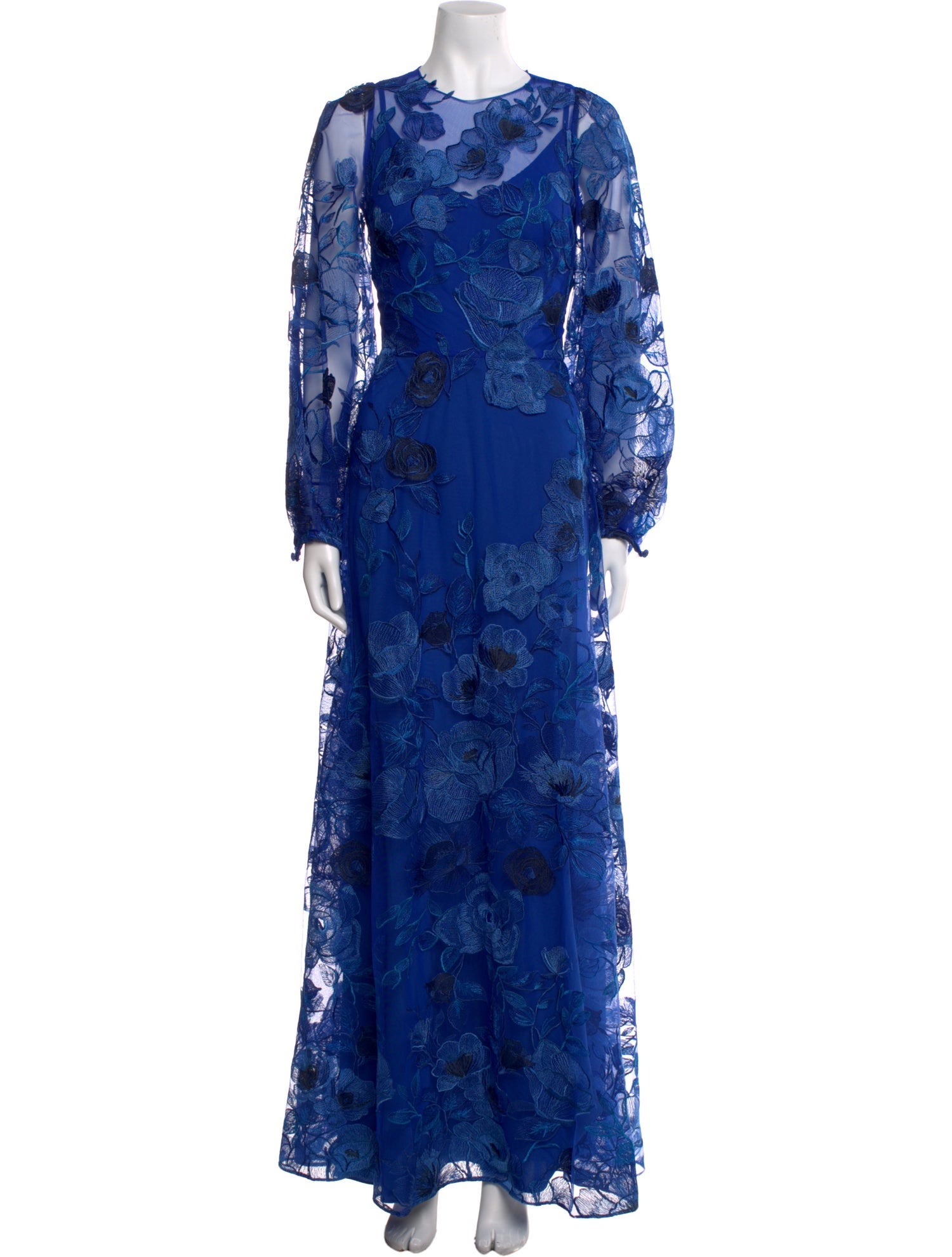 Monique Lhuillier Silk Long Dress