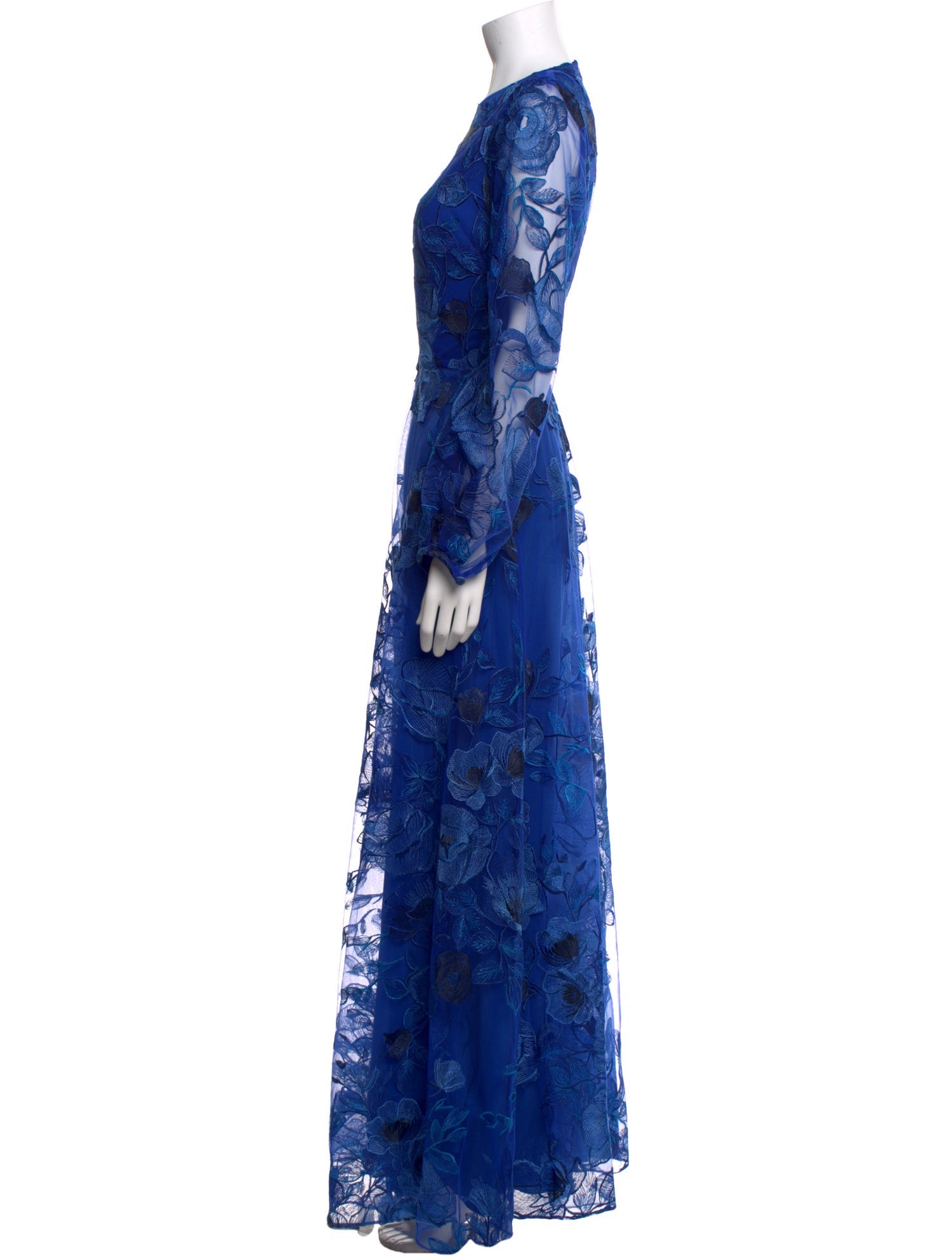 Monique Lhuillier Silk Long Dress