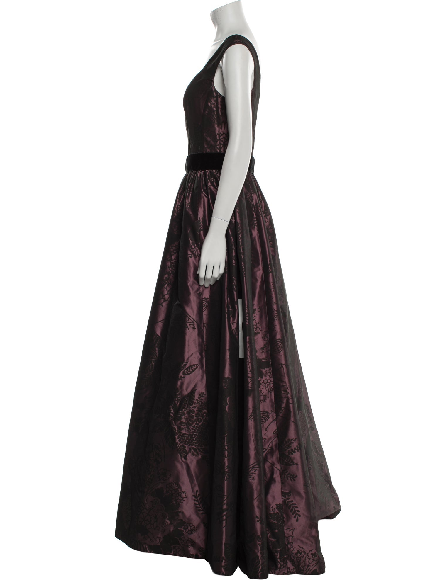 Monique Lhuillier Silk Long Dress