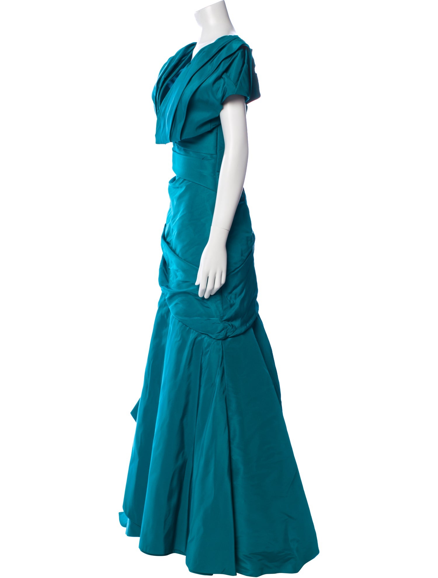 Monique Lhuillier Silk Long Dress