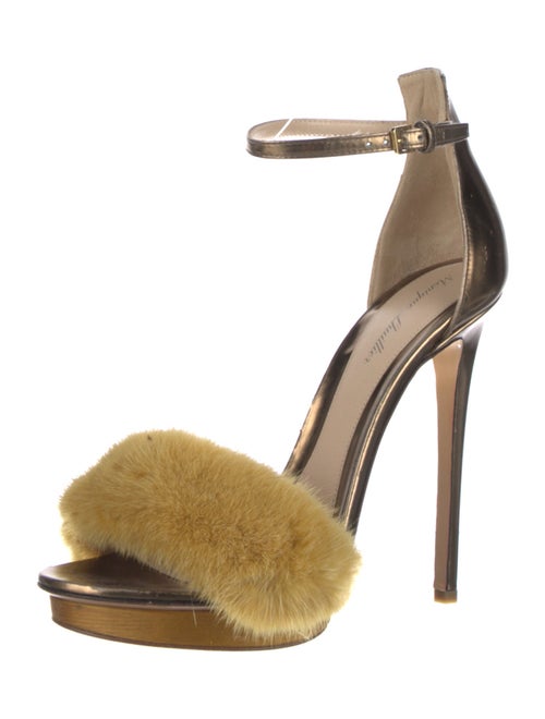 Monique Lhuillier Leather Sandals