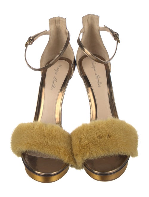 Monique Lhuillier Leather Sandals