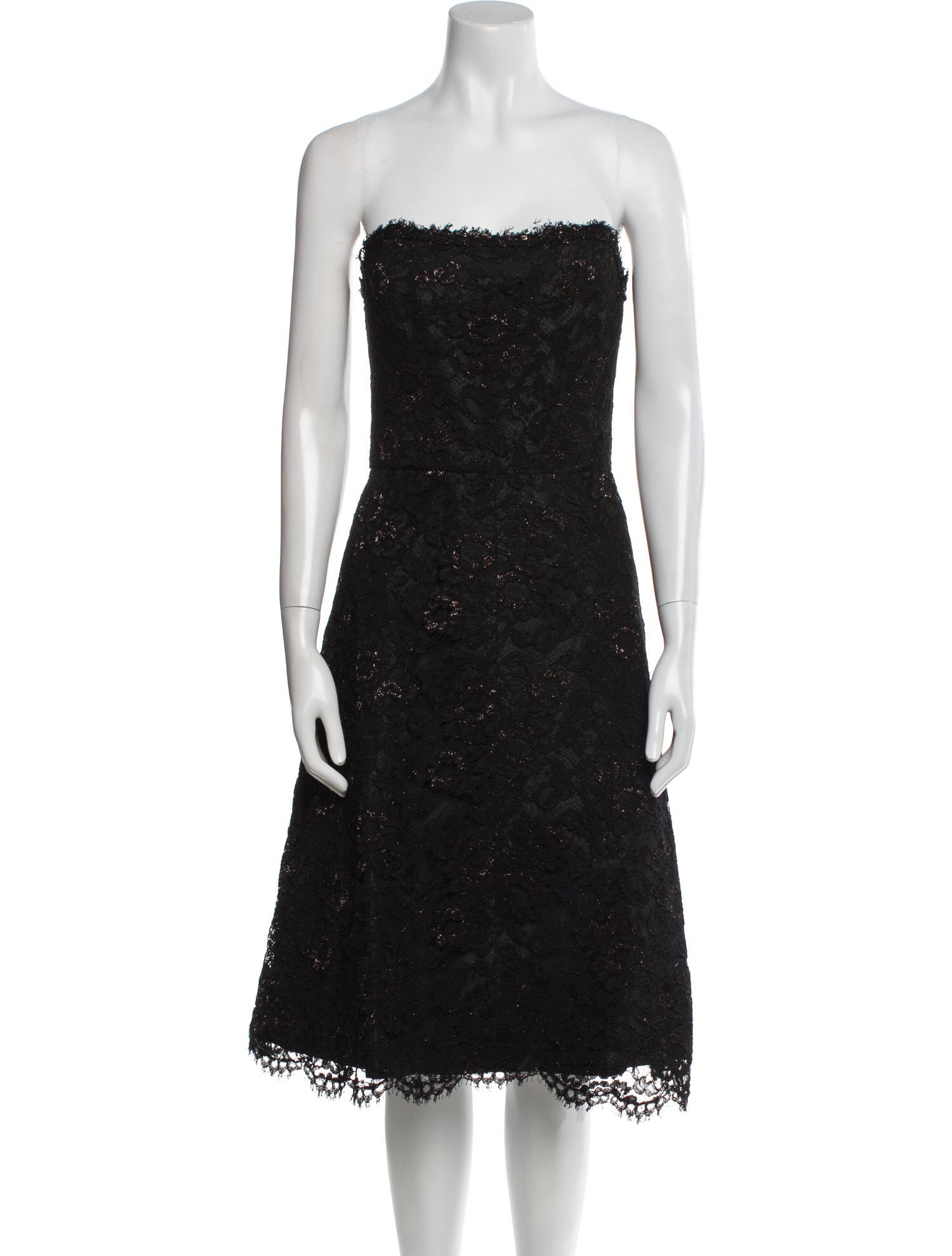 Monique Lhuillier Strapless Mini Dress