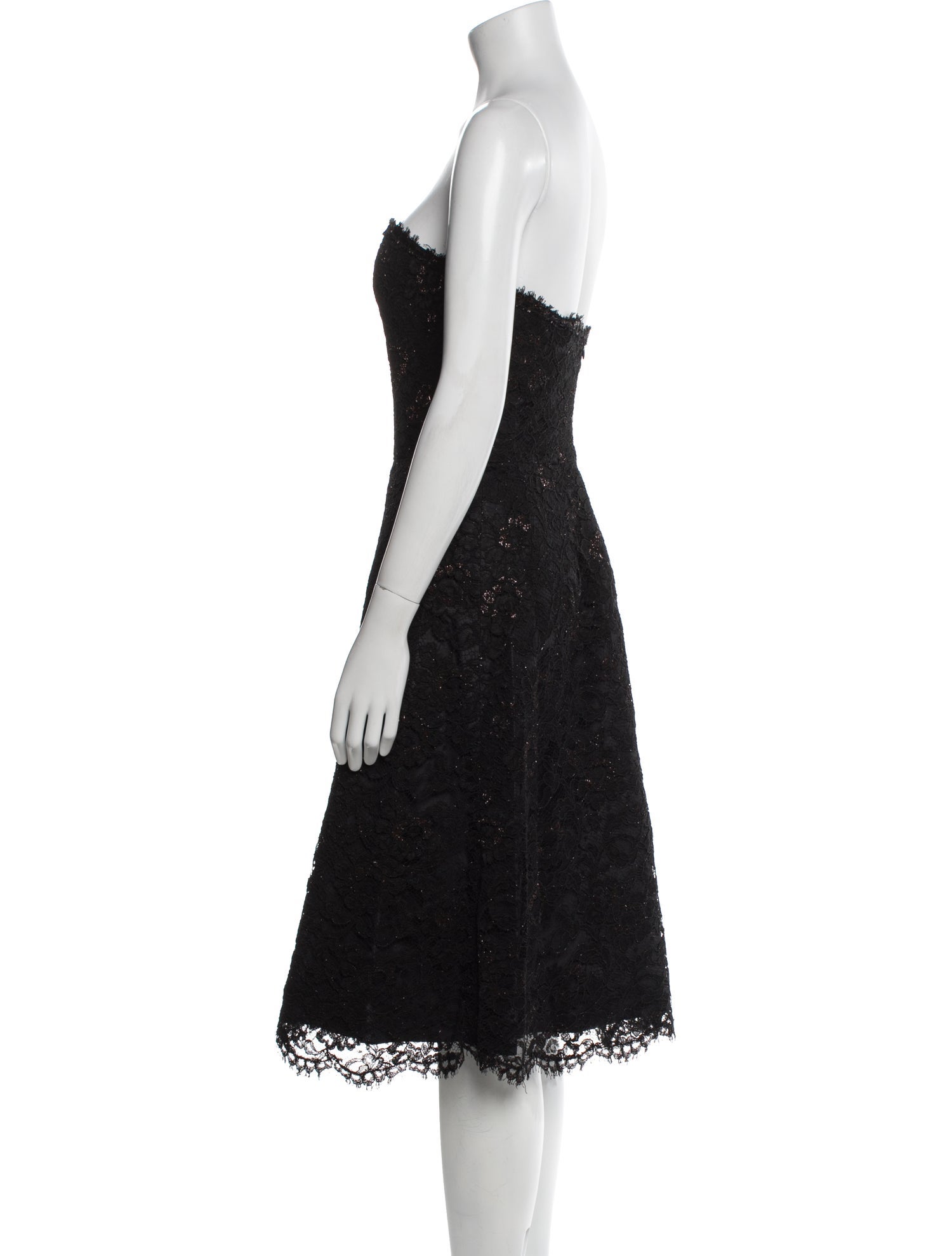 Monique Lhuillier Strapless Mini Dress