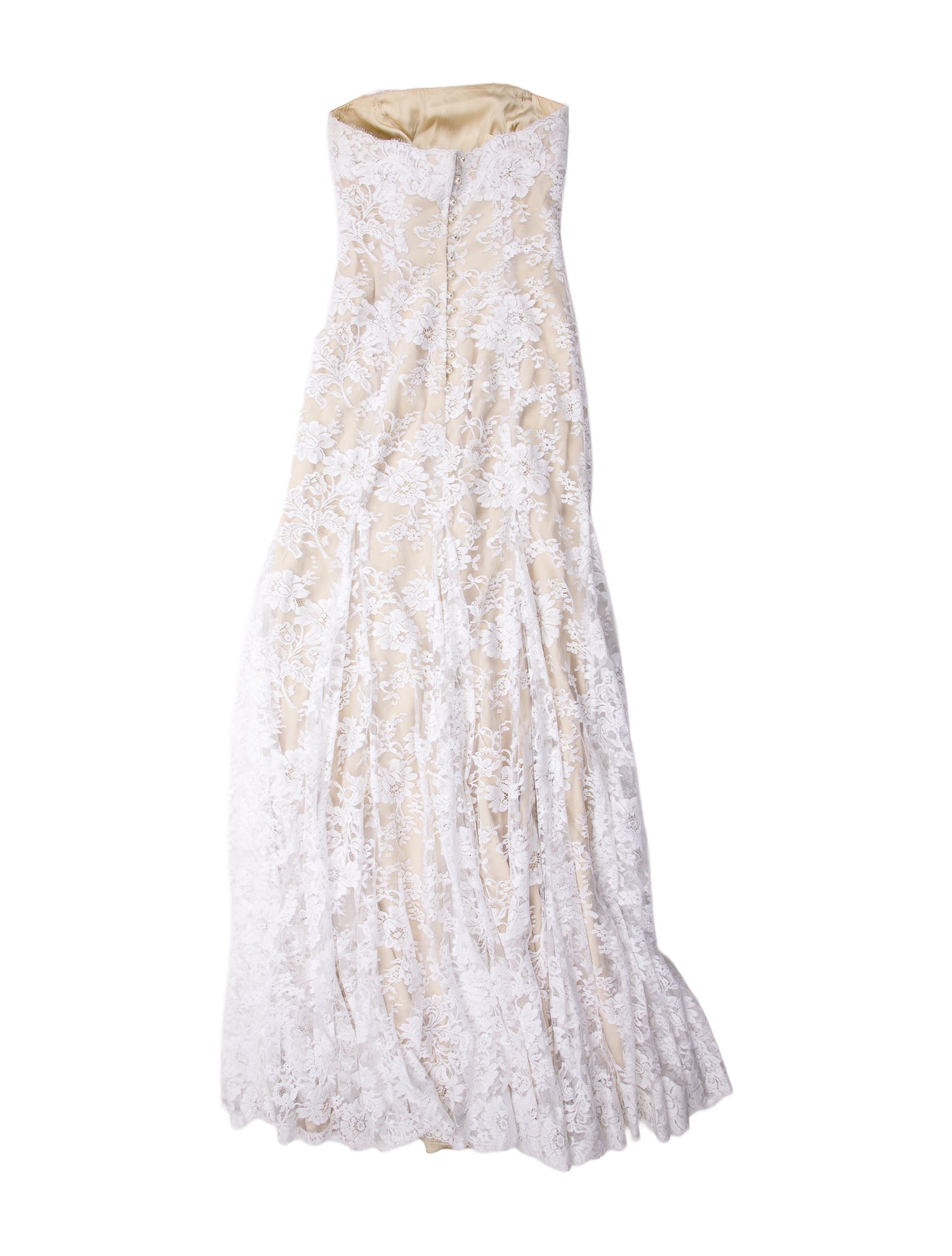 Monique Lhuillier Strapless Long Dress