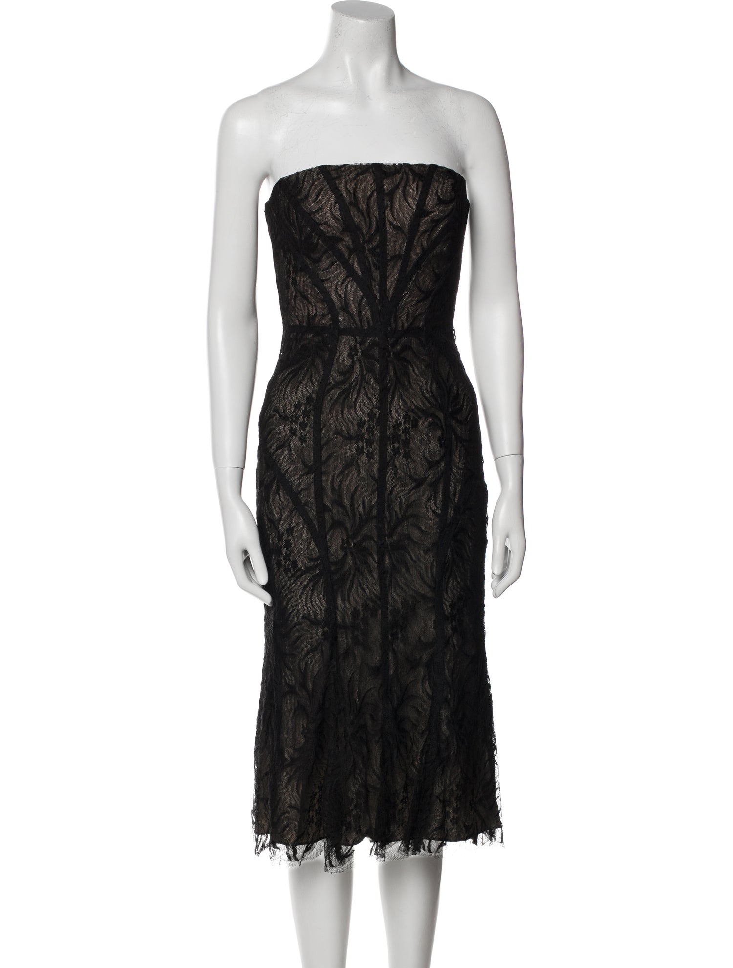 Monique Lhuillier Strapless Mini Dress w/ Tags